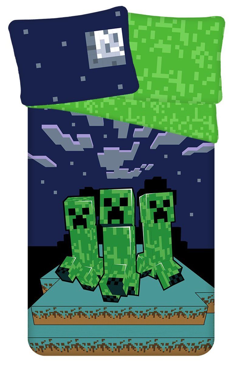 Jerry Fabrics Kinderbettwäsche Minecraft, Renforcé, 2 günstig online kaufen