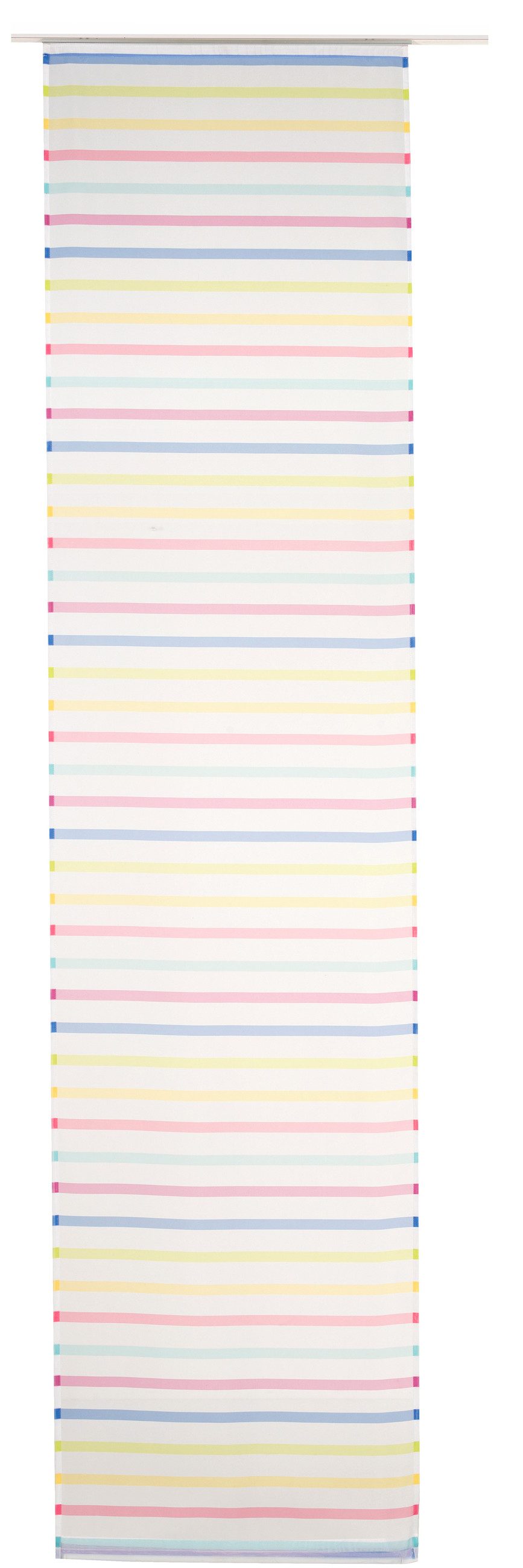 ELBERSDRUCKE Schiebegardine transparenter Schiebevorhang Feel Good bunt 245 günstig online kaufen