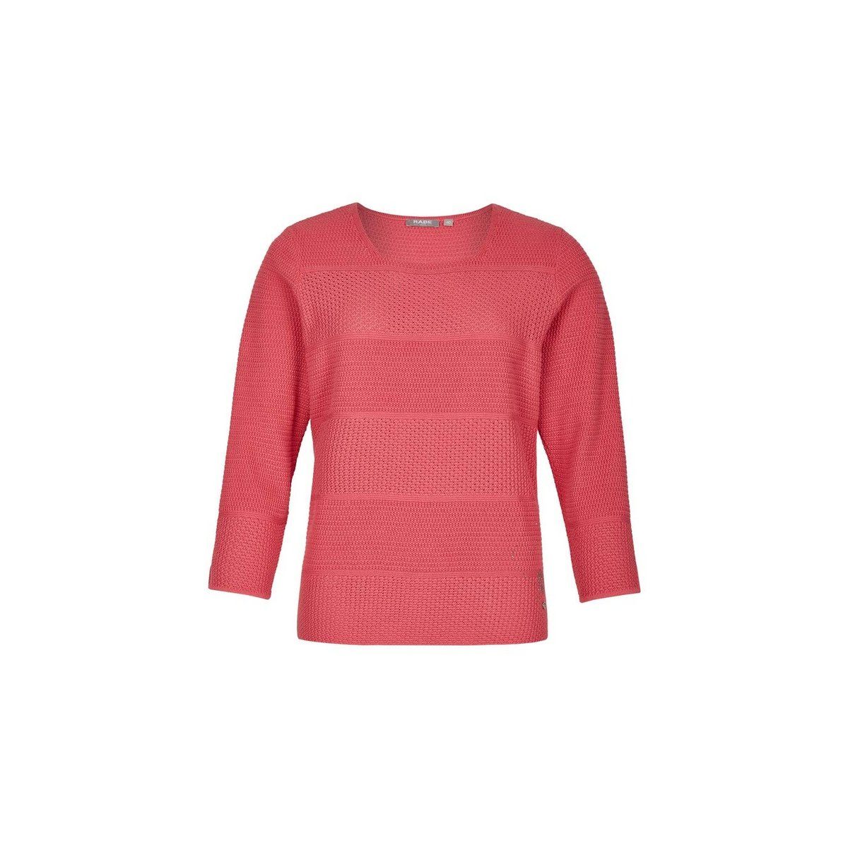 Vorzüglichkeit Rabe Longpullover weiß regular fit (1-tlg)