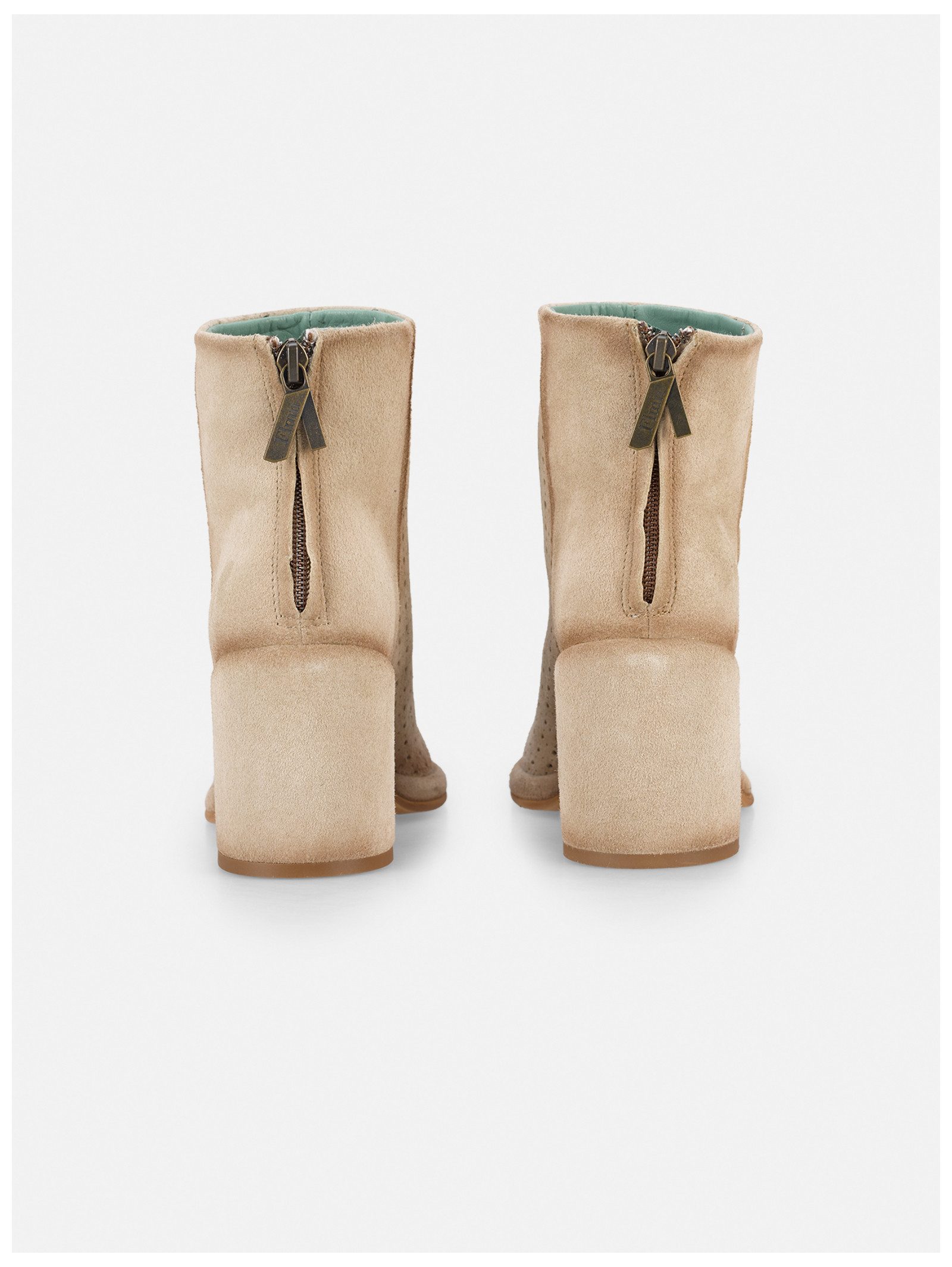 Felmini Stiefelette Leder . High-Heel-Stiefelette
