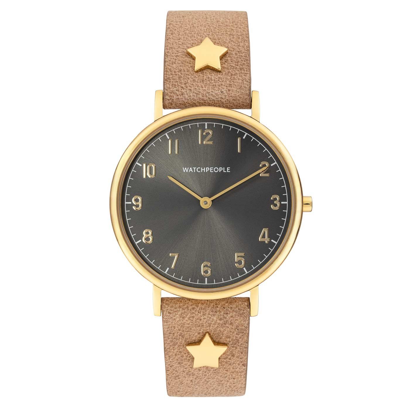 Watchpeople Quarzuhr Jewels Stern WP 071-01, flach, easy release Band