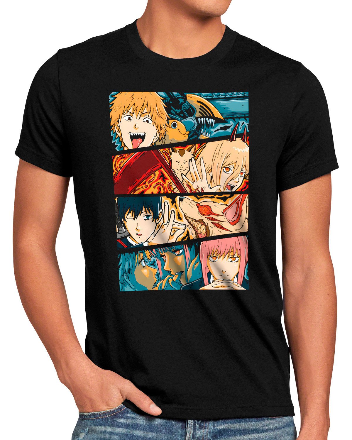 style3 T-Shirt Devil Hunters denji anime manga chainsaw man hunter günstig online kaufen