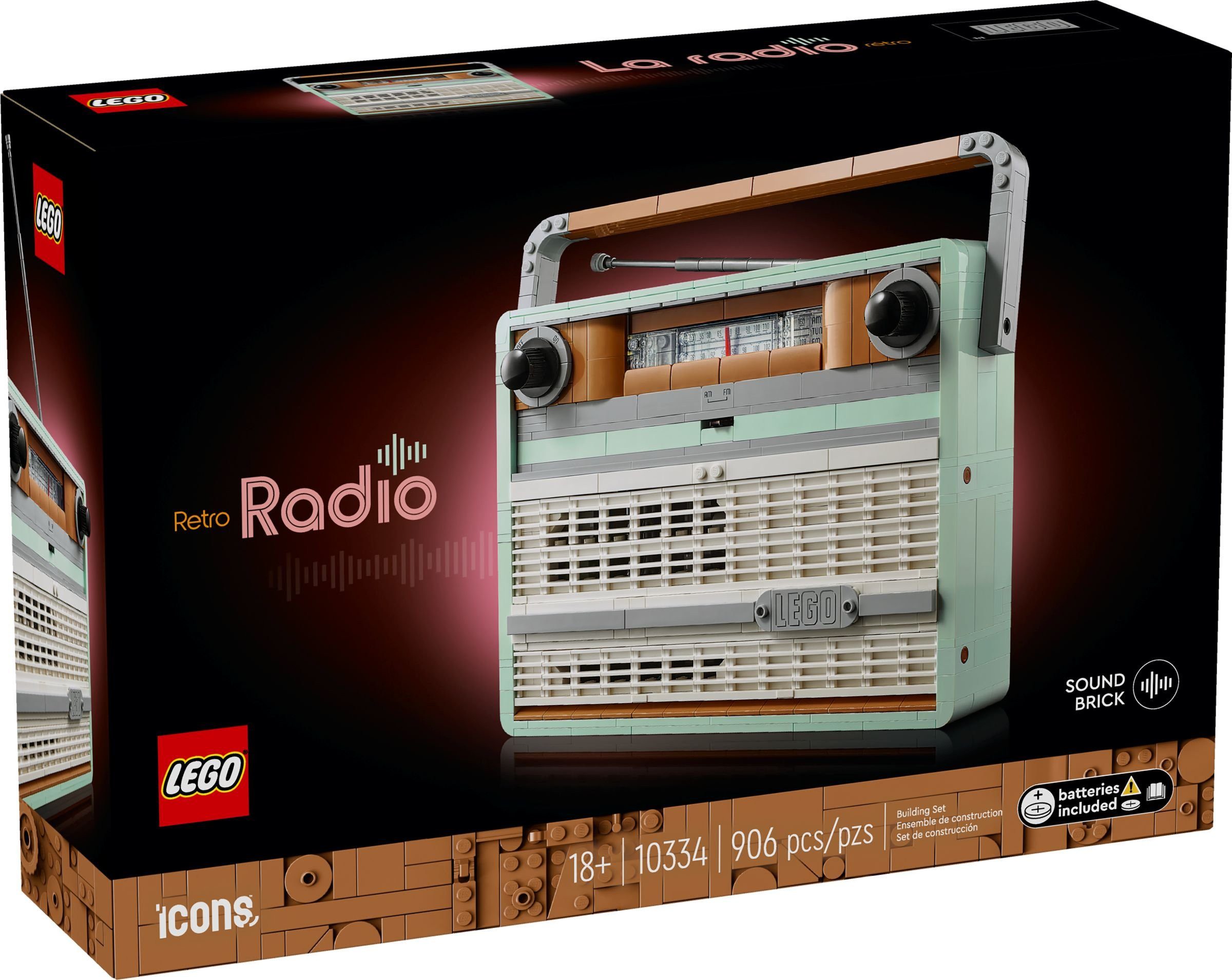 LEGO® Icons 10334 Retro-Kofferradio Konstruktionsspielsteine