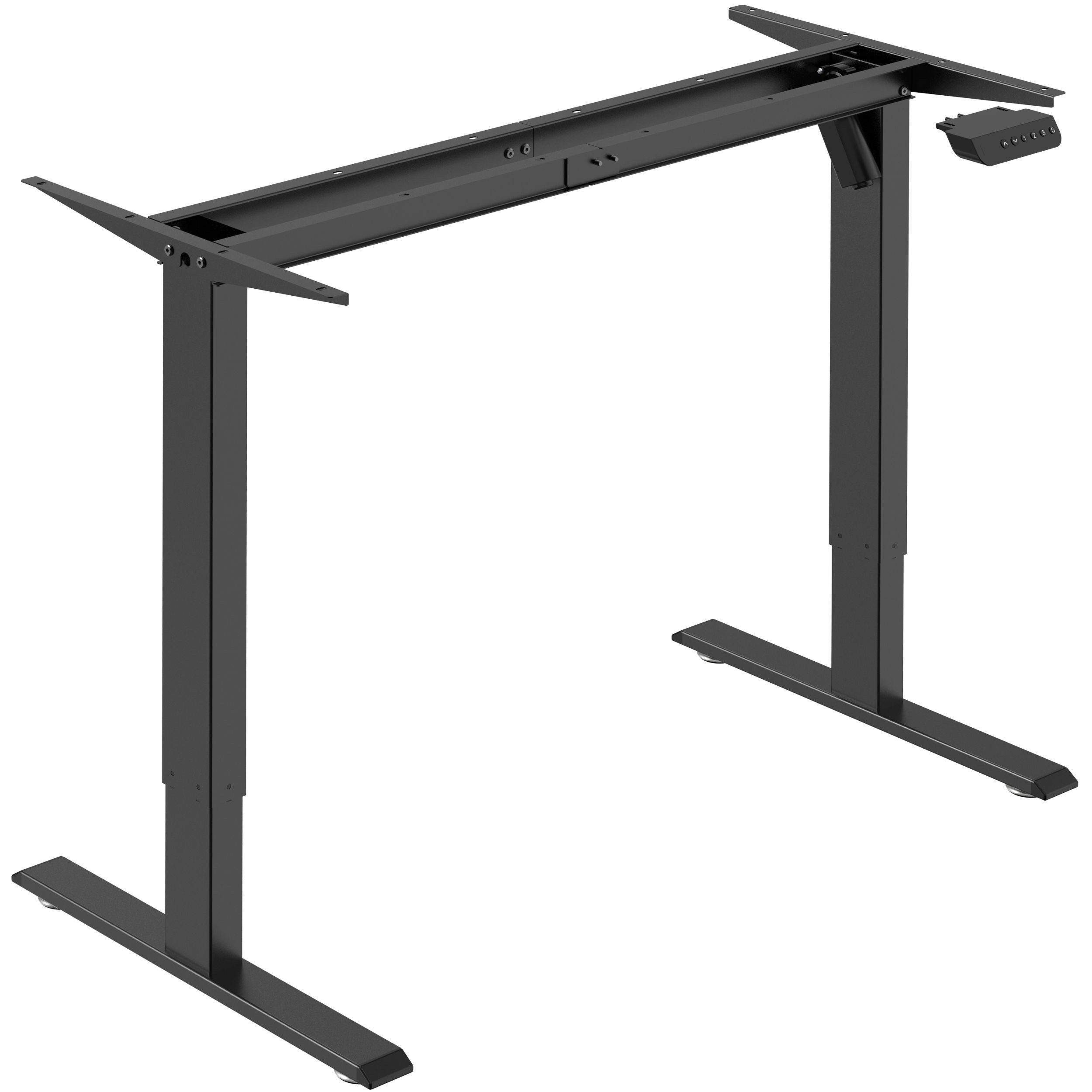 Bisley Schreibtisch E-StarterTech, in Schwarz - Maße: H 74 x B 60 x T 100 cm