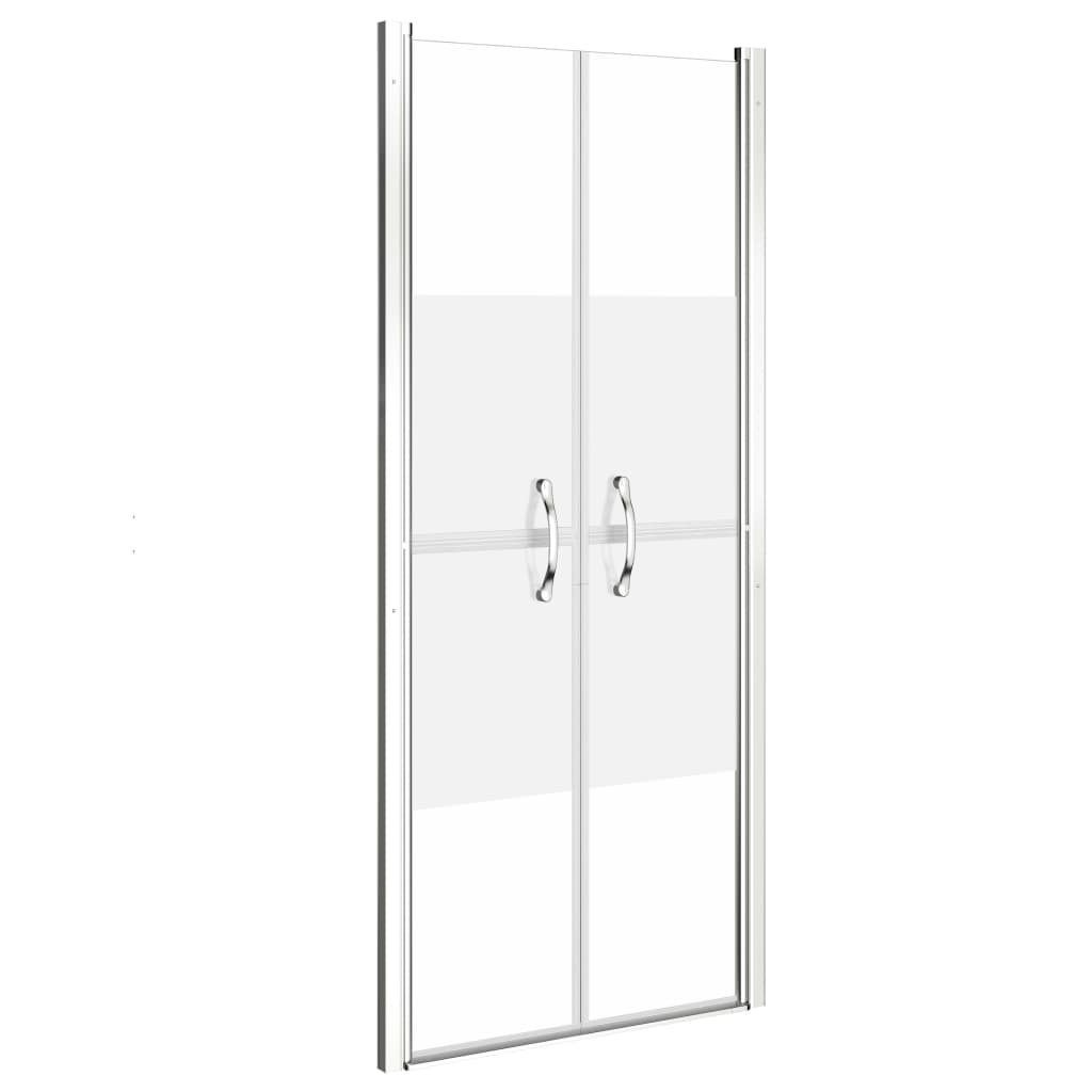 vidaXL Duschwand 91 x 190 cm Duschtür Halbmatt ESG 91x190 cm