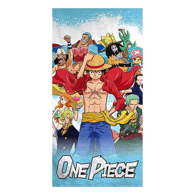 One Piece Anime Badetuch Ruffy der Strohhut, Mikrofaser, Strandtuch 70 x 140 cm schnelltrocknend
