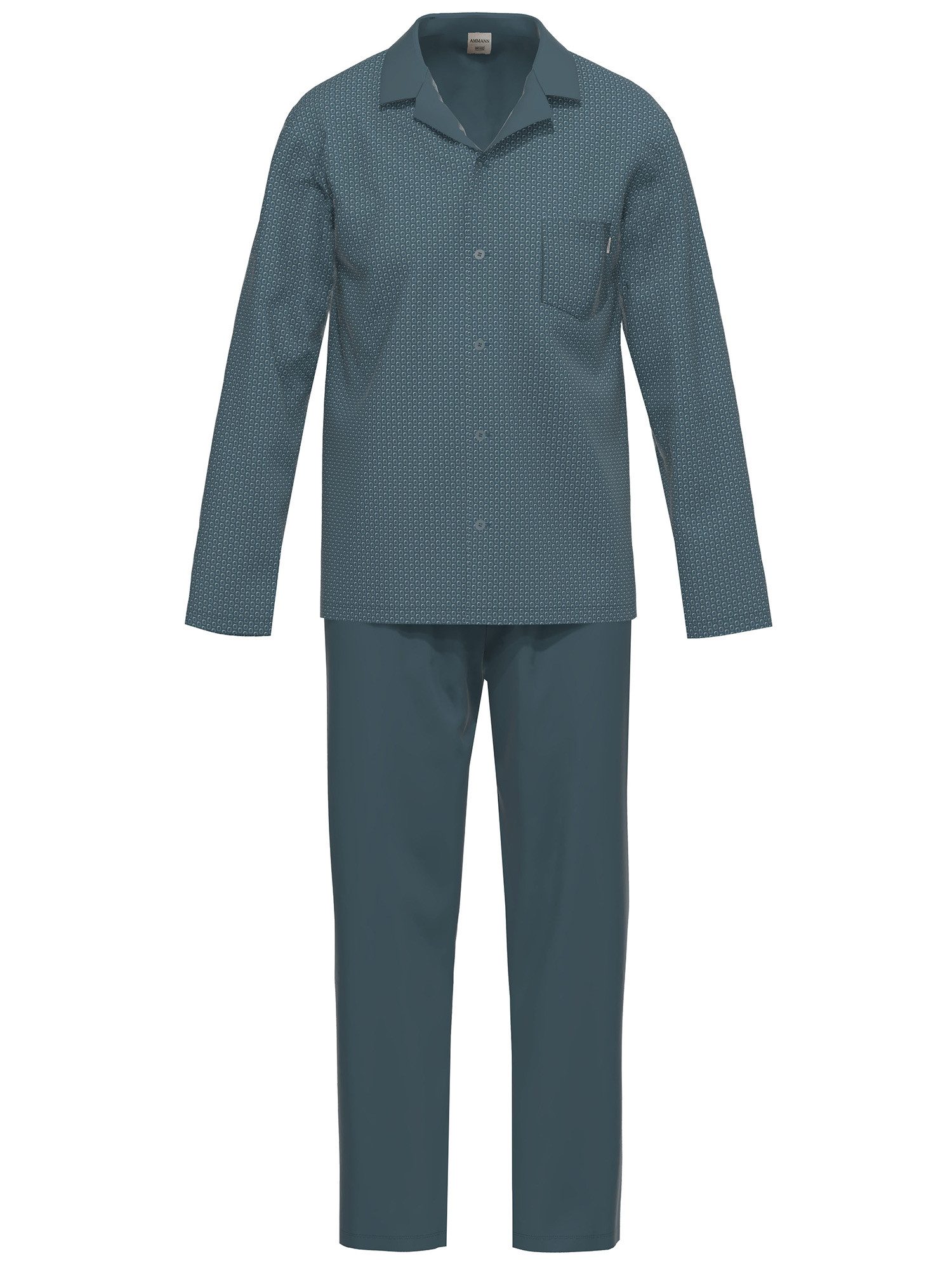 Pyjama Herren Pyjama lang, durchgeknöpft Nightwear / Sing