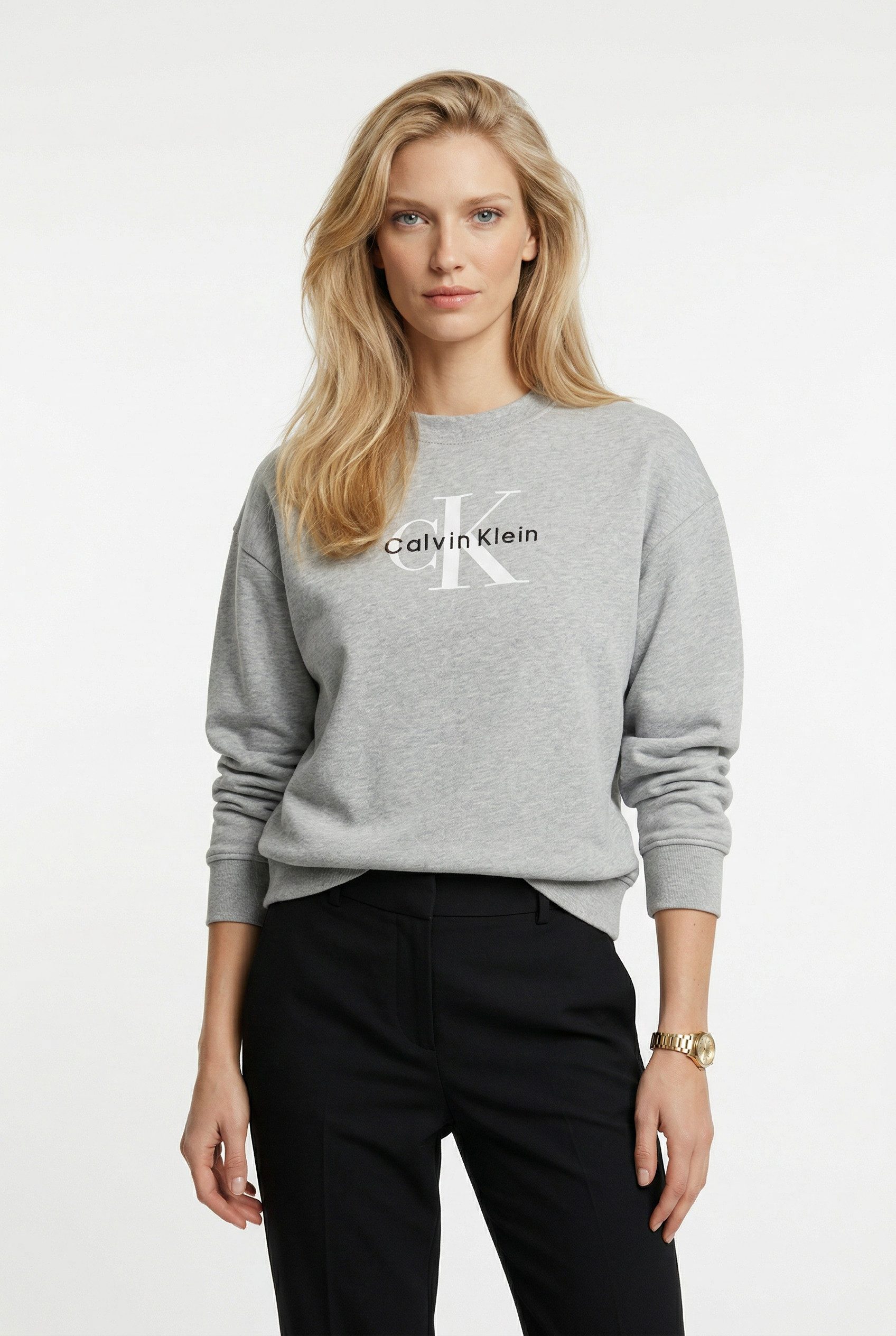 Calvin Klein Jeans Sweatshirt FRENCH TERRY MONOLOGO CREW Regular fit, Logoschriftzug