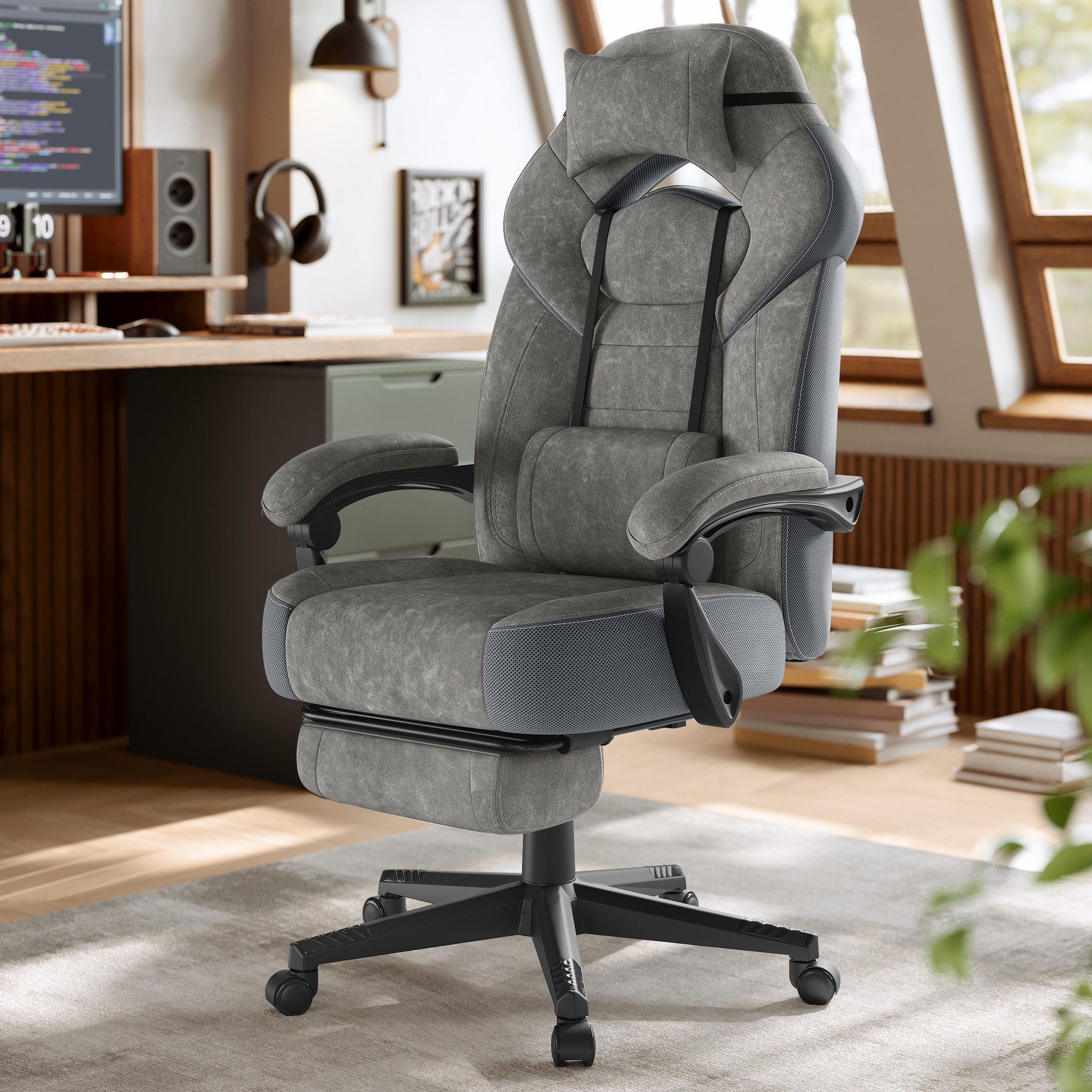 SONGMICS Bürostuhl, Bürostuhl, höhenverstellbar, Home-Office günstig online kaufen