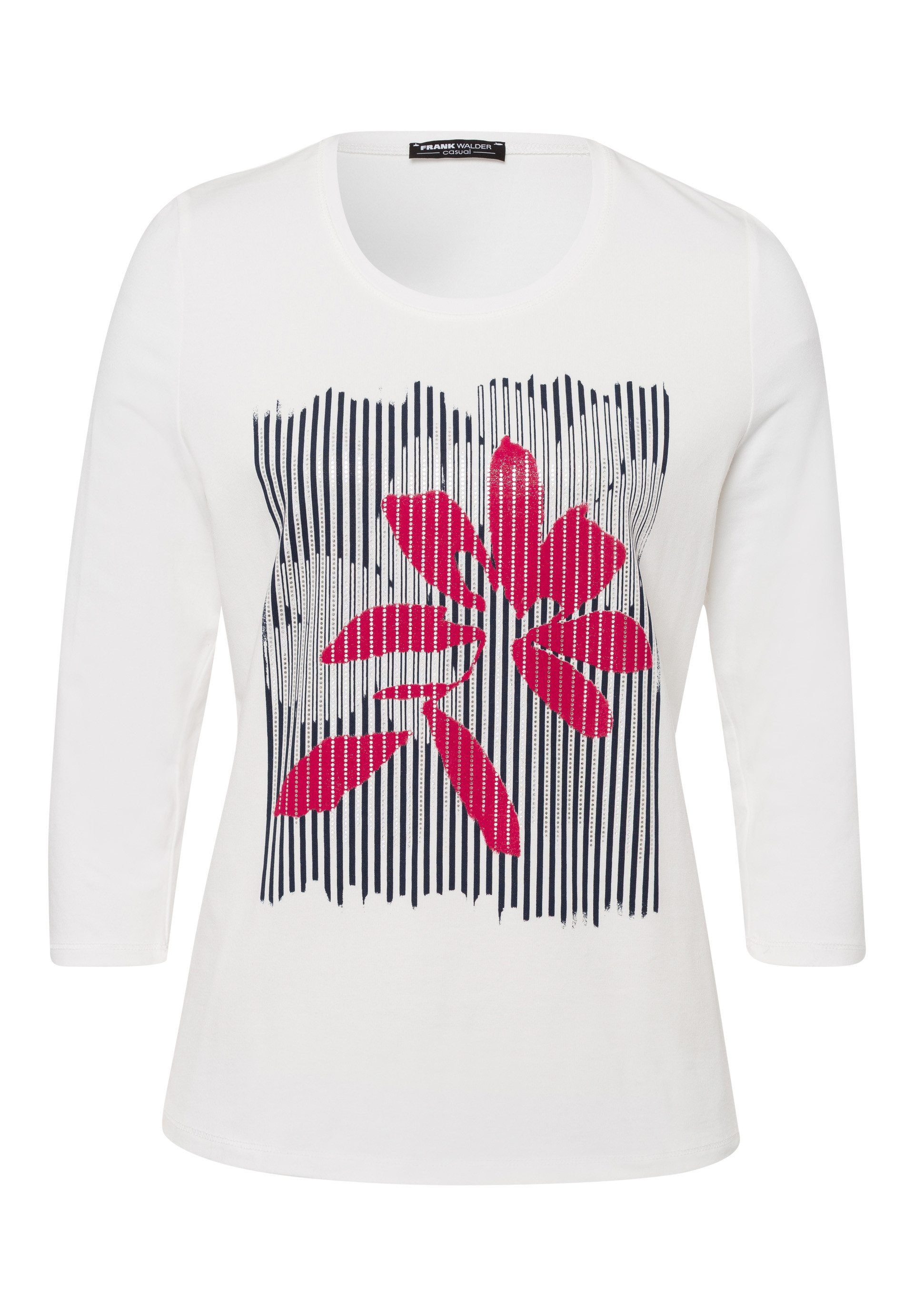 FRANK WALDER 3/4-Arm-Shirt mit Placement-Print günstig online kaufen