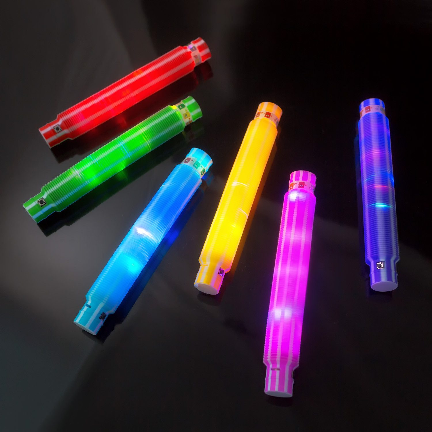 PRECORN Knicklicht LED Pop Tubes Fidget Toys Set - Kindergeburtstag Deko, 6 günstig online kaufen
