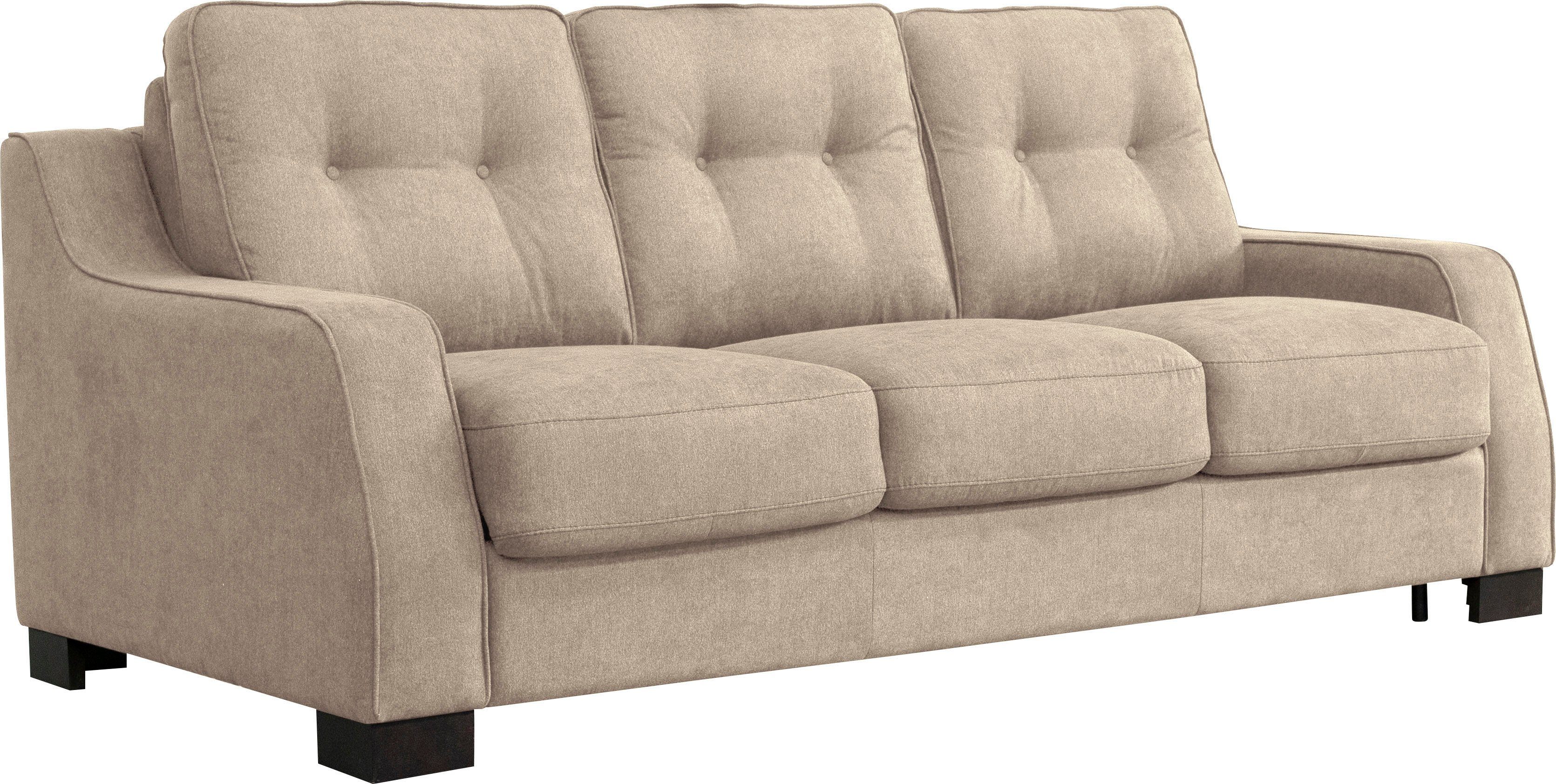 Nias Italia Schlafsofa klappbaren camel 140/207 Metallgestell, Matratze Viareggio, inkl. und Liegefläche cm