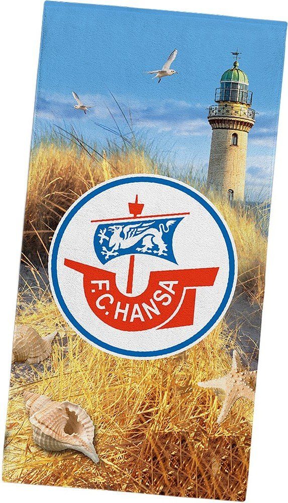 FC Hansa Rostock Handtücher Velourstuch Warnemünde