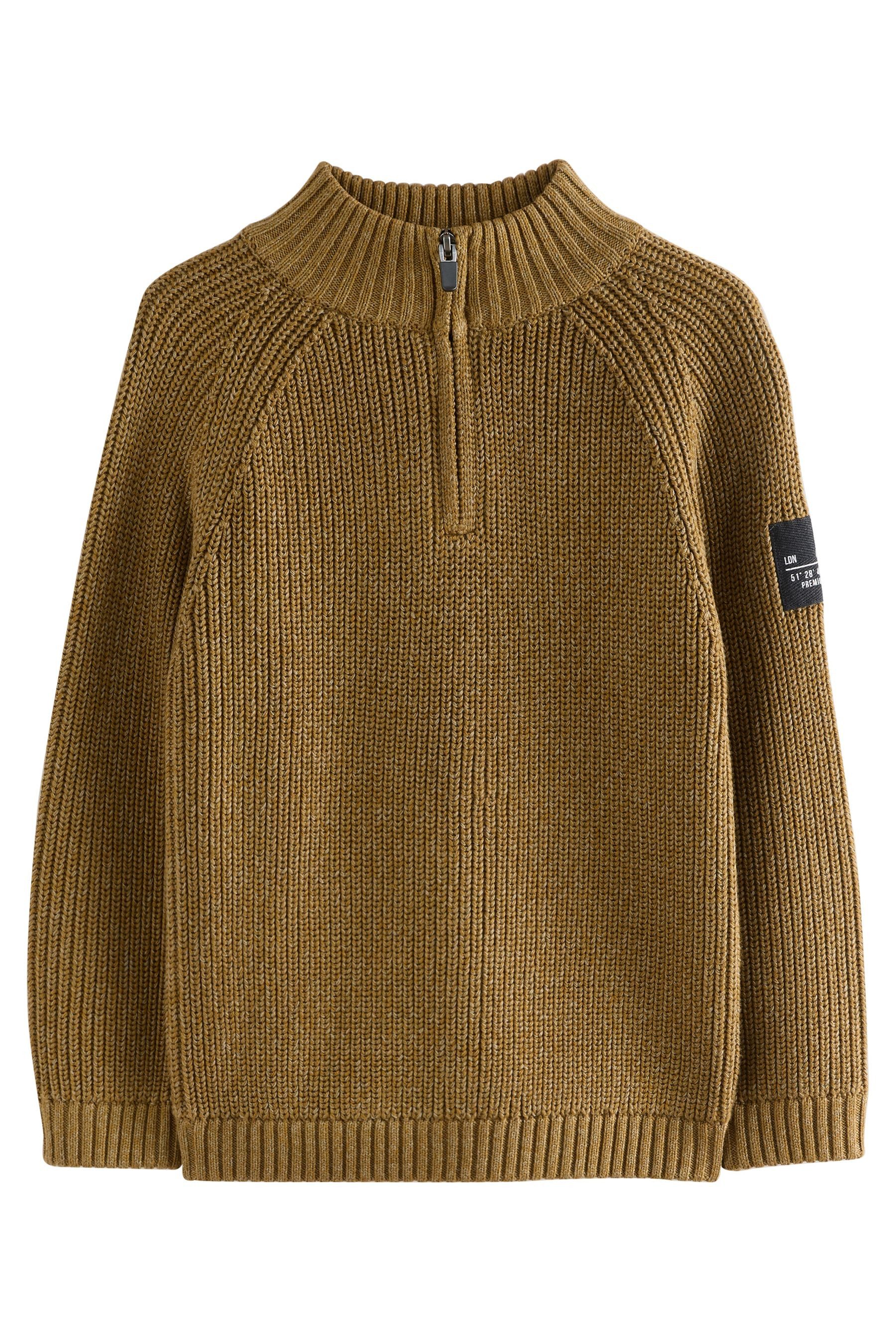 Next Troyer Gestrickter Troyer im Utility-Stil (1-tlg)