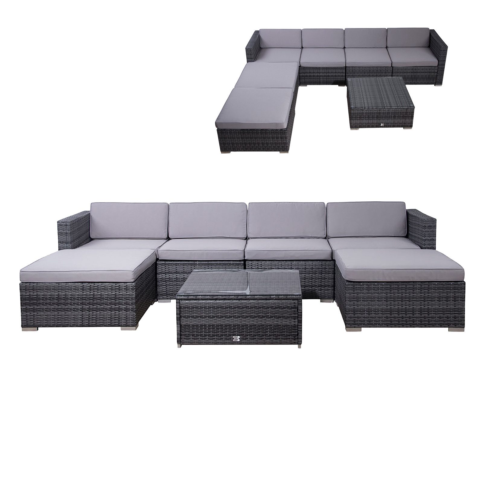 SVITA Loungeset, (Gartenlounge, 1-tlg), LUGANO, Ecksofa, günstig online kaufen