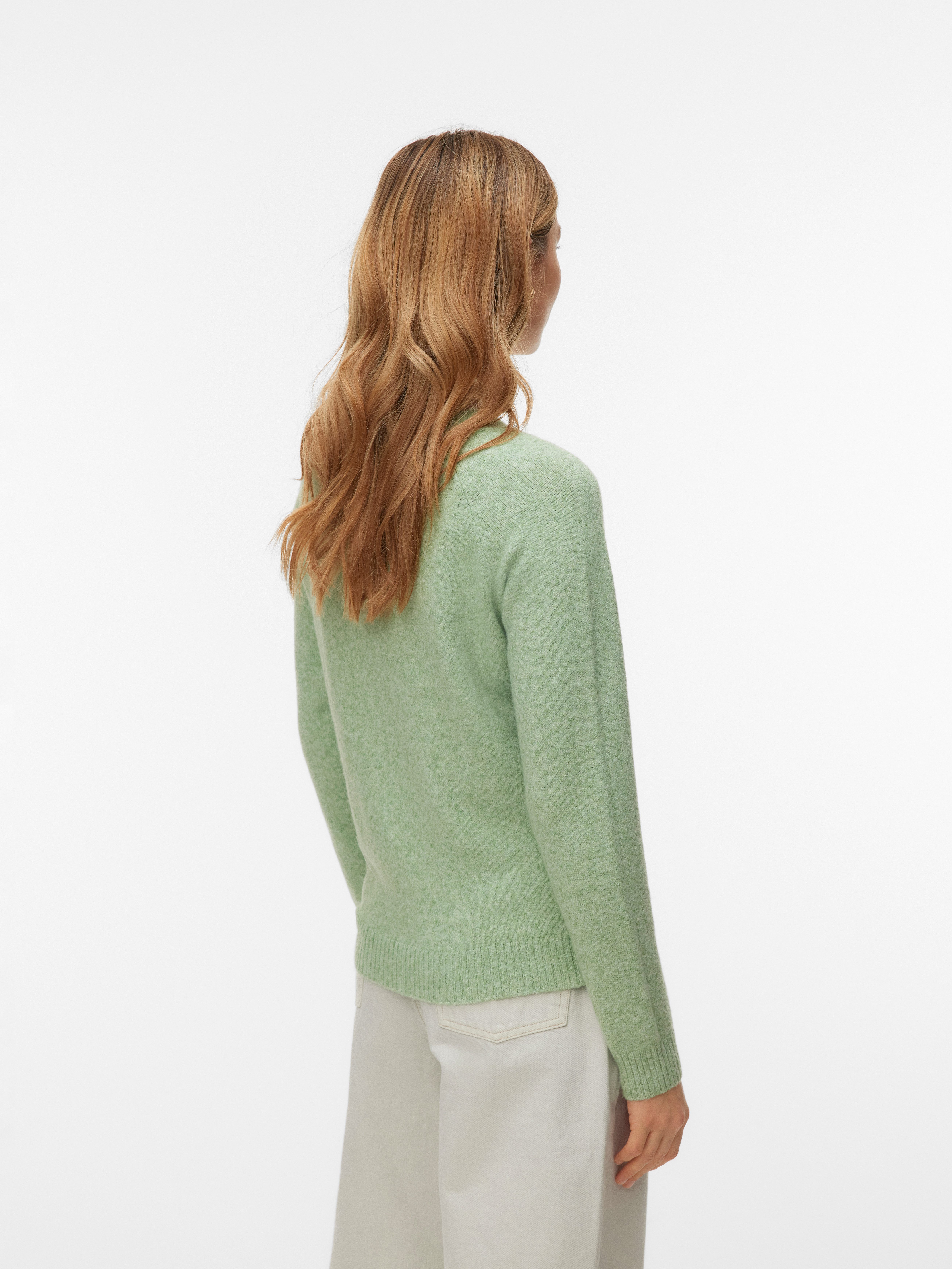 Vero Moda Rundhalspullover VMDOFFY LS O-NECK BLOUSE GA NOOS Materialmix, re günstig online kaufen