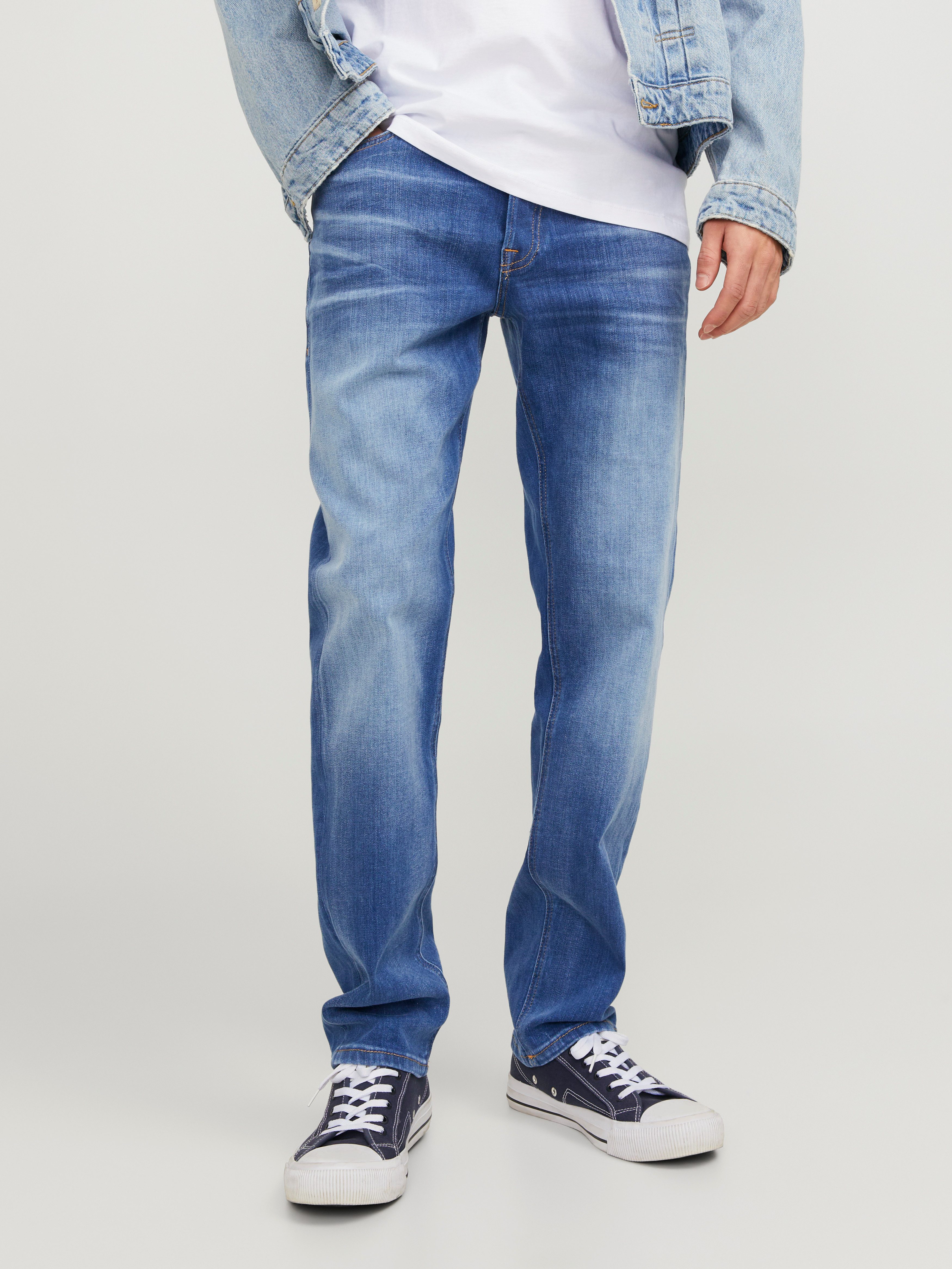Jack & Jones Tapered-fit-Jeans JJIMIKE JJORIGINAL CJ SN mit Five-Pocket-Design