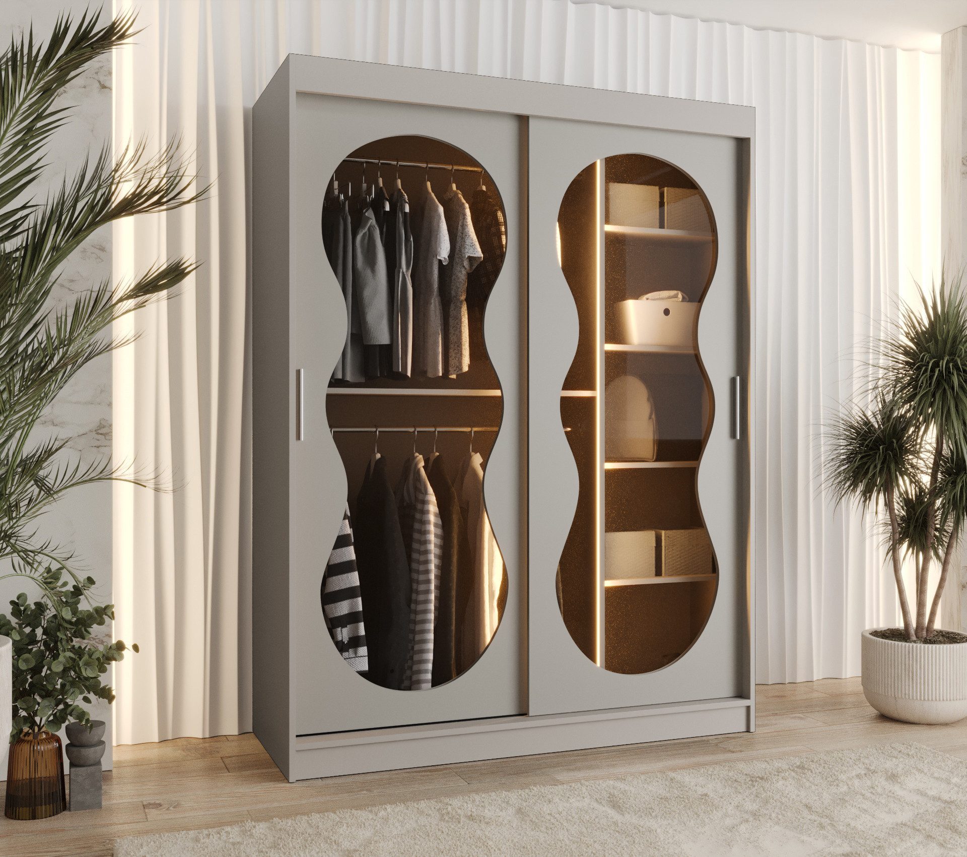 ABIKS MÖBEL Schwebetürenschrank BAHRAJN 3 Schlafzimmerschrank günstig online kaufen