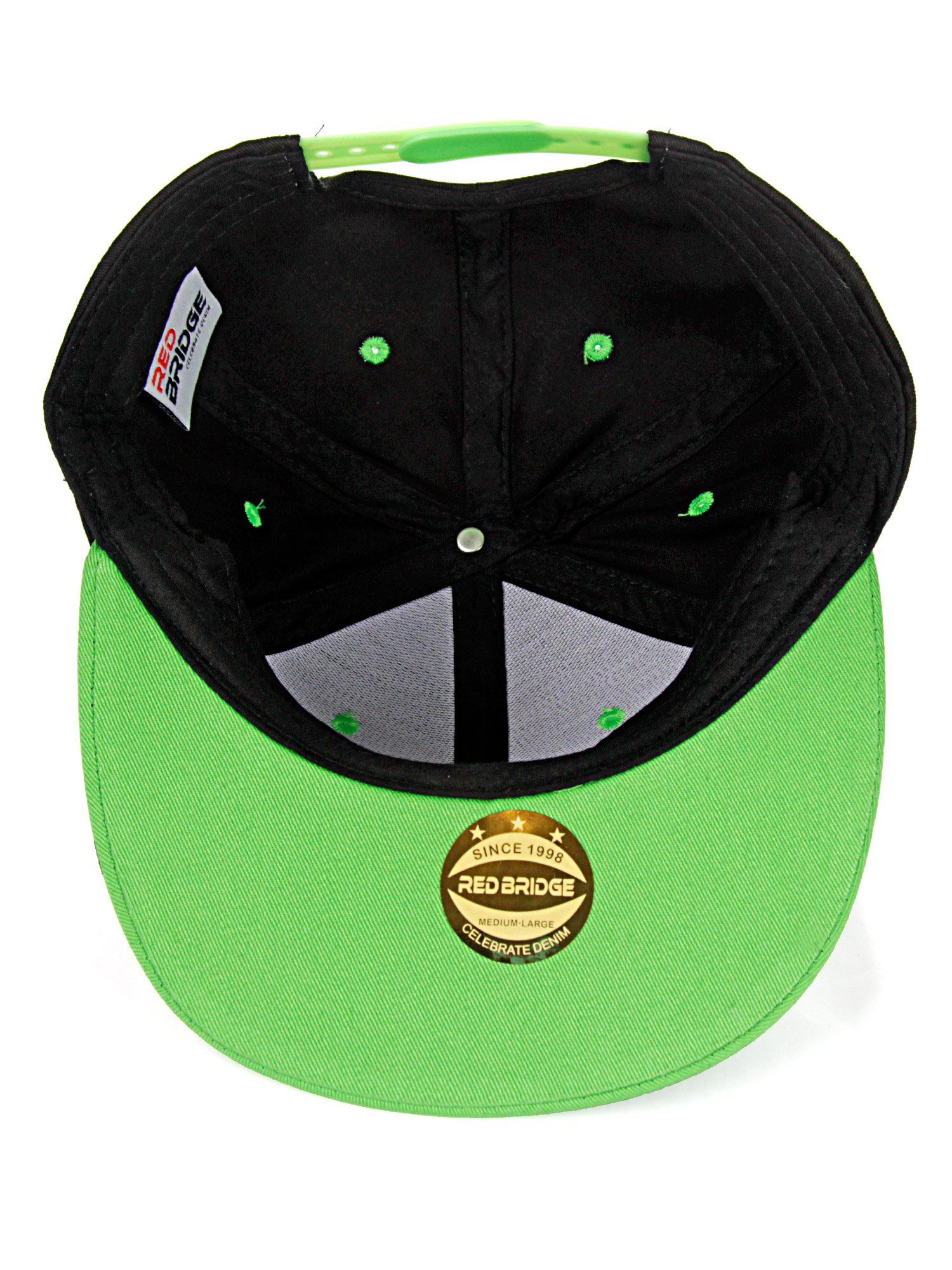 RedBridge Cap schwarz-grün Baseball mit Wellingborough Druckverschluss