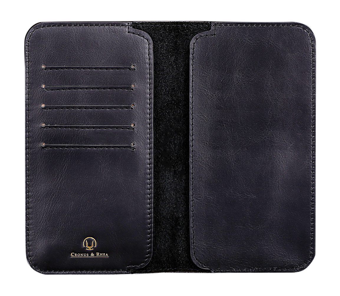 Cerbery Handyhülle Cronus & Rhea - Smartphone Geldbörse aus Leder (Cerberus) 15,2 cm (6 Zoll), Leder