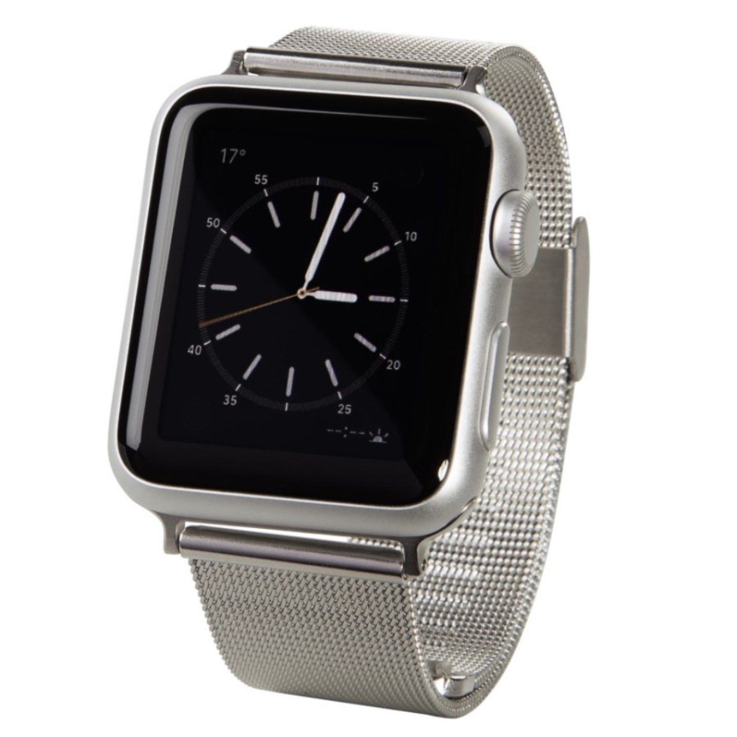 Hama Handyhülle Uhren-Armband Band Milanaise Edelstahl, für Apple Watch 40mm Series 4 (4. /5. /6. Gen) SE 40mm (6. Gen)