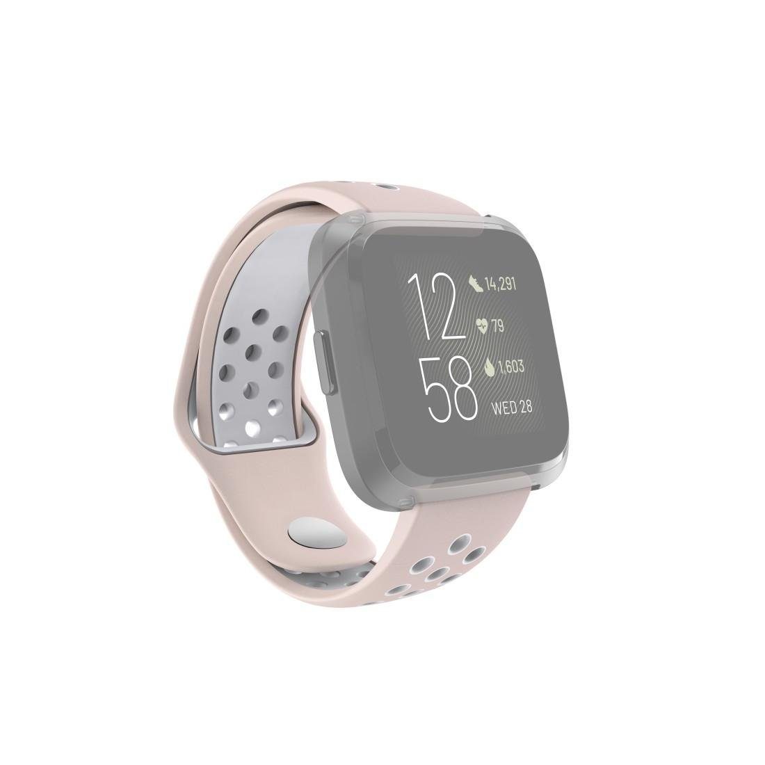 Versa Hama atmungsaktives Smartwatch-Armband 2/Versa/Versa rosa Ersatzarmband 22mm Fitbit Lite,