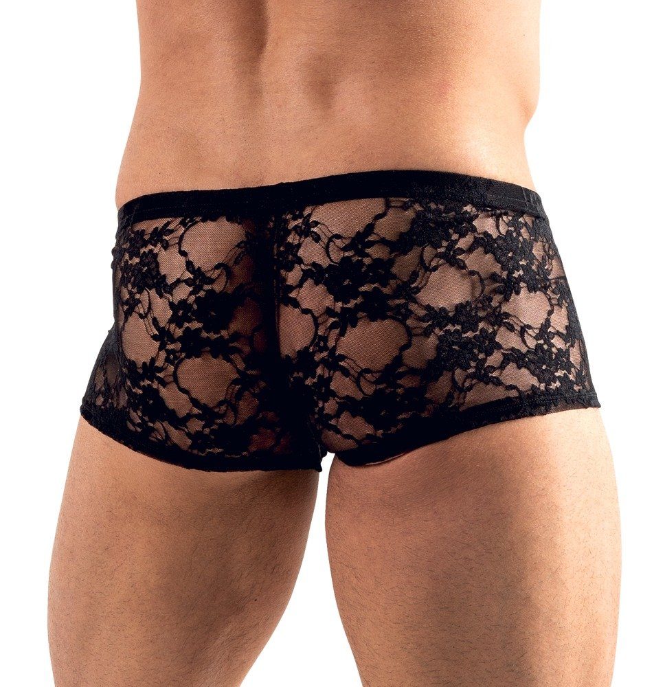 Svenjoyment Boxershorts Transparente Pants aus Spitze Schwarz