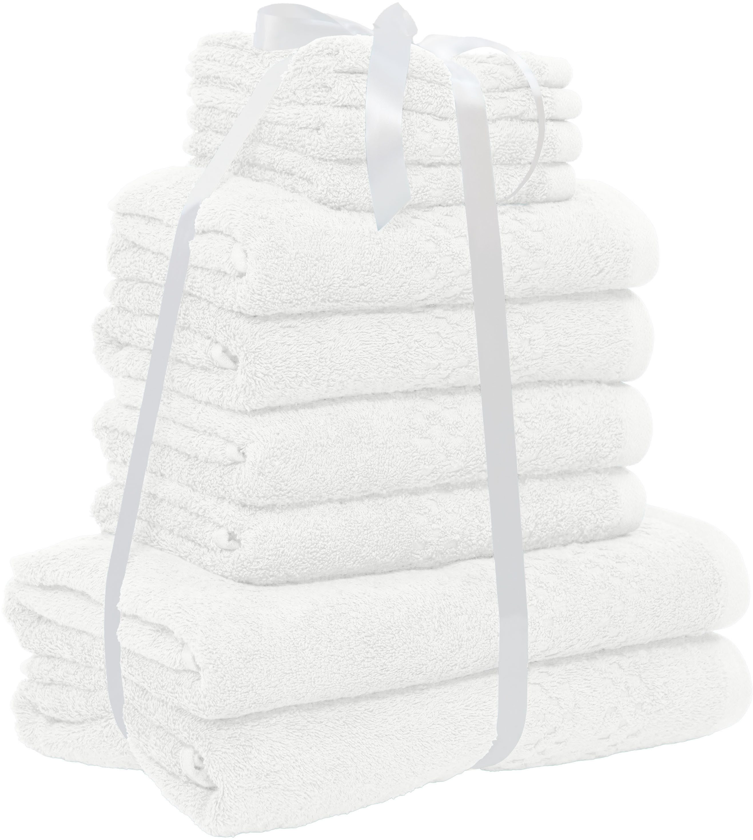 OTTO home Handtuch Set Regona, als 10 tlg Set und Serie, Premium Handtücher, 500 gr/m², Frottier (Set, 10-St), Duschtücher, Handtücher, Gästetücher, Seiftücher, 5 Jahre Garantie