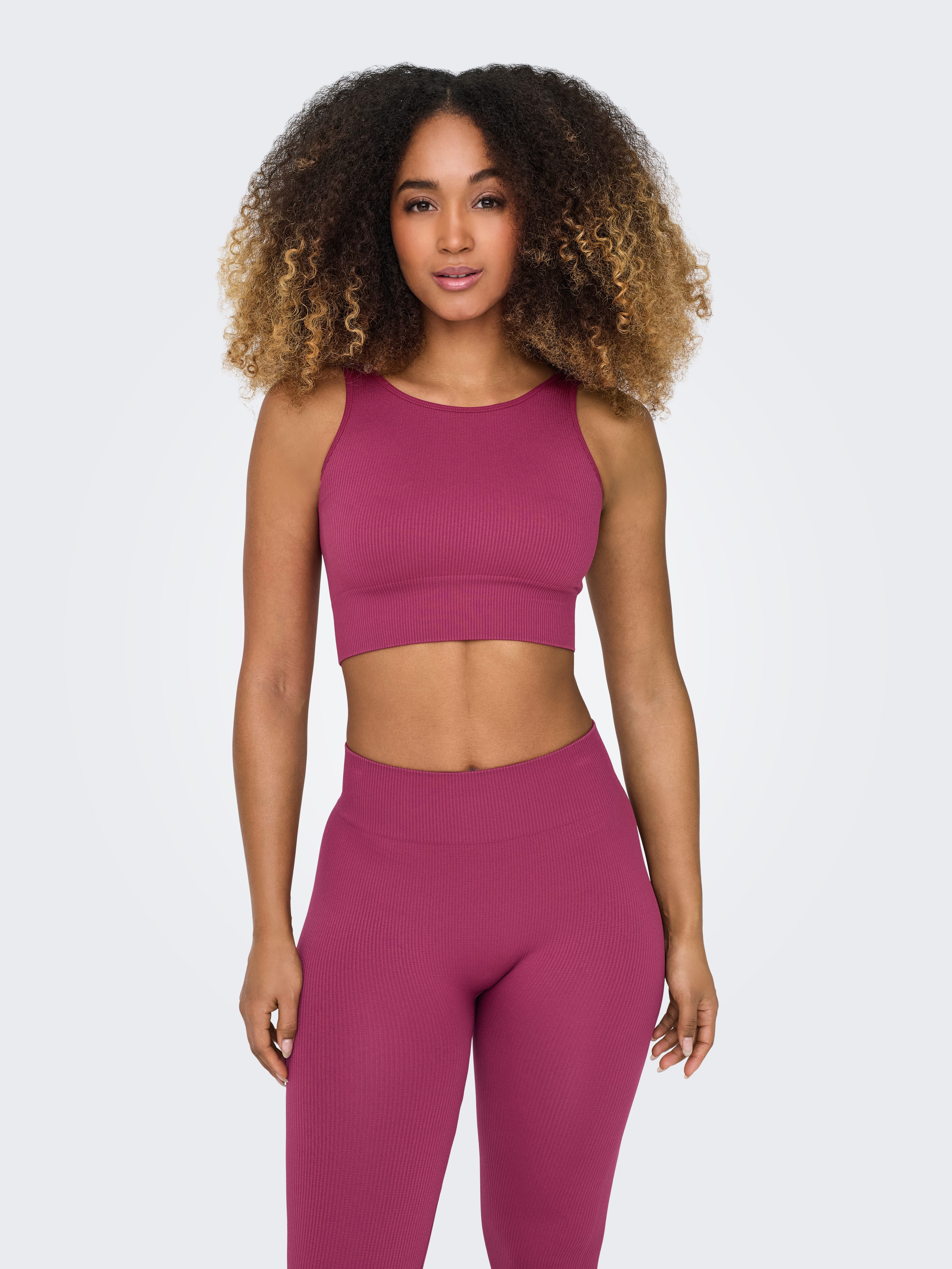 ONLY Play Trainingstop ONPJAIA LIFE Cropped Fit, in feiner Rippstruktur günstig online kaufen