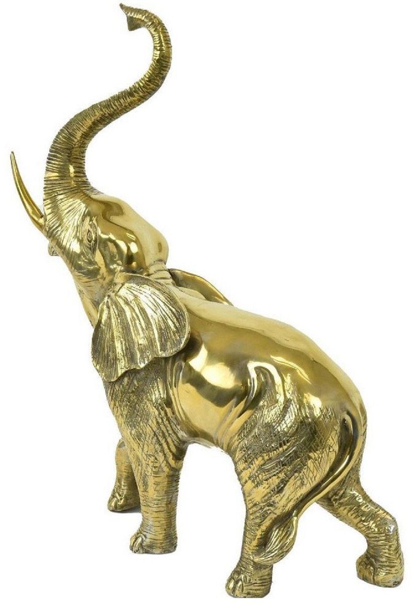 Skulptur Luxus Gold Dekofigur 25 Luxus 70 Accessoires Deko Casa Bronzefigur Bronze H. Elefant x Kollektion 50 cm Padrino x - - - - Dekofigur