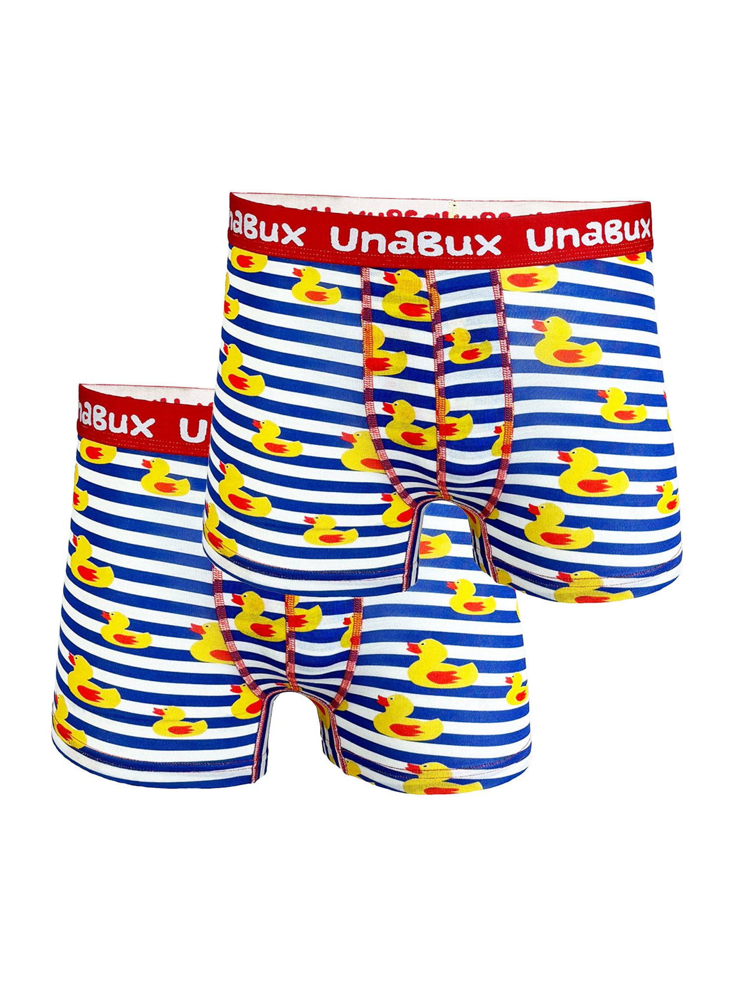 UnaBux Boxer BLACK WHITE RABBIT (2-St) Boxer brief retro