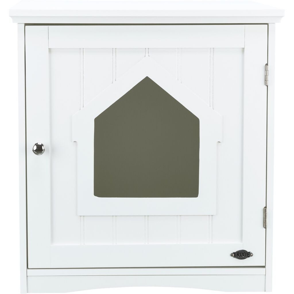 TRIXIE Katzentoilette Katzenhaus - weiß - 49 × 51 × 51 cm