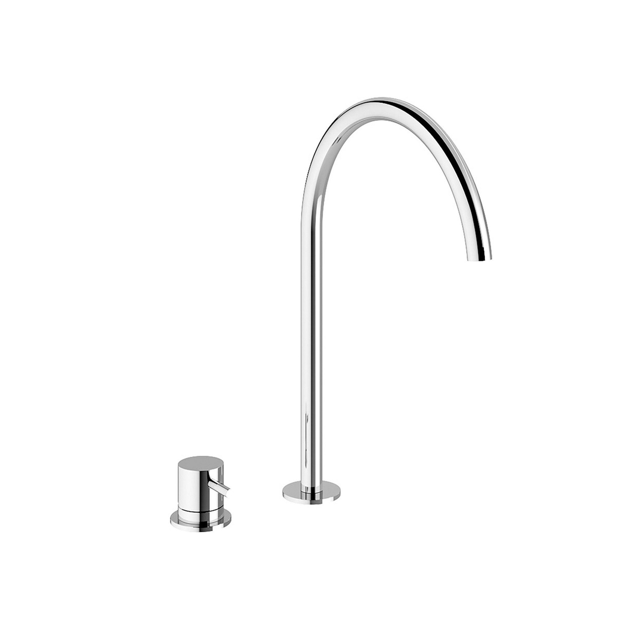 CHRIS BERGEN Waschtischarmatur 2 Loch Bad Armatur Waschbecken Waschtischmischer Mischbatterie in Chrom, Schwarz matt und Brushed Gold