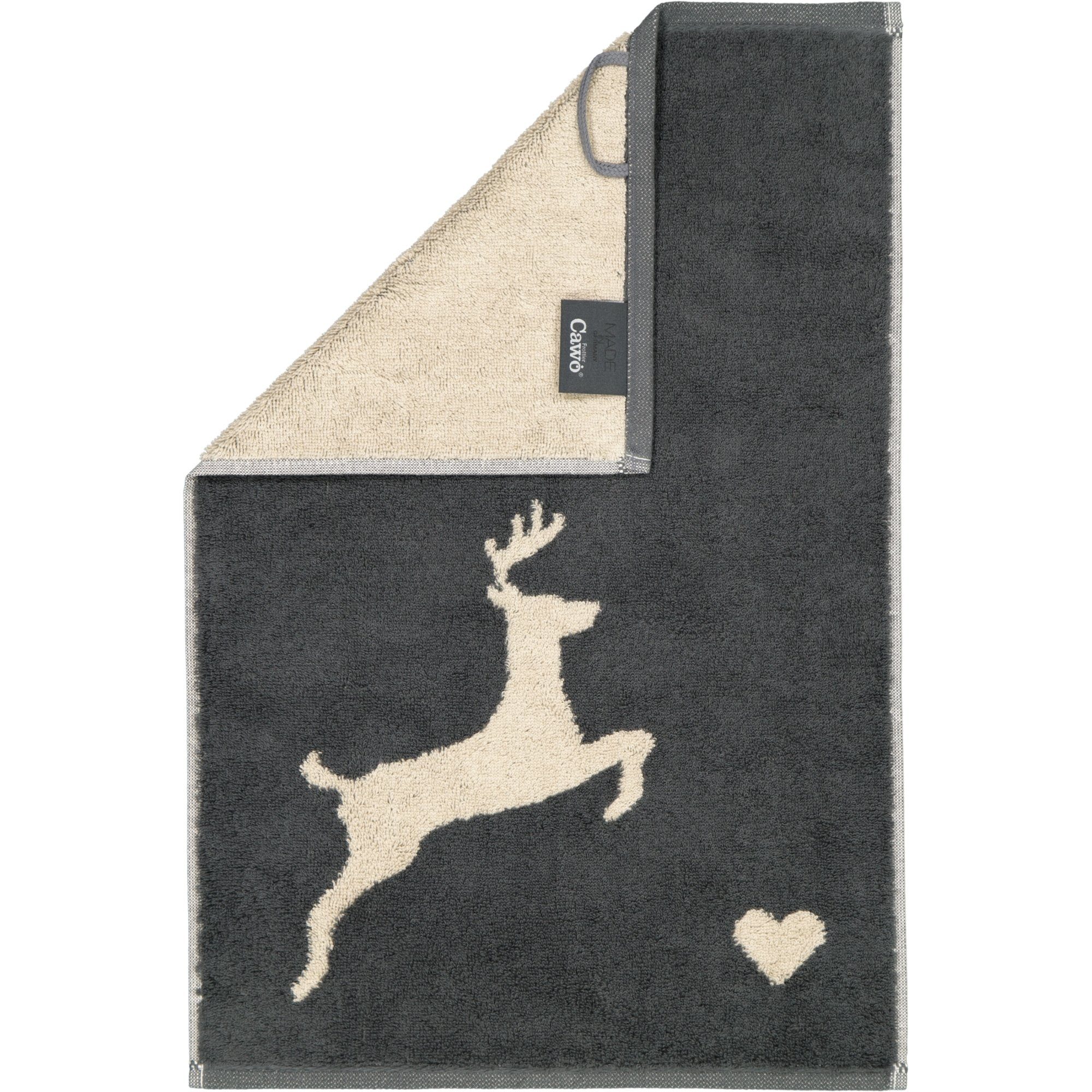 Cawö Handtücher Alpenchic Edition Hirsche 6228, 100% Baumwolle (1-St)
