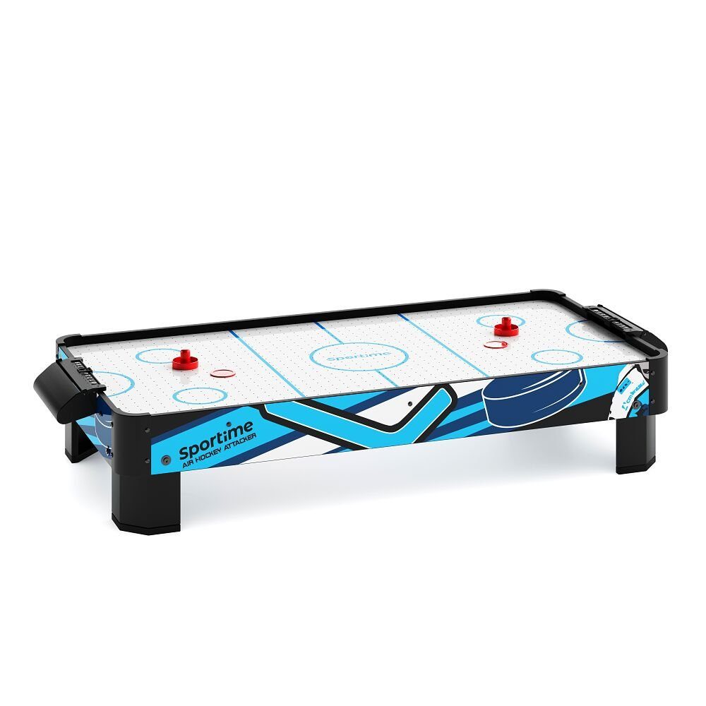 Sportime Air-Hockeytisch Airhockey pflegeleicht Blue Attacker und Kratzfest cm, Attacker 100x48