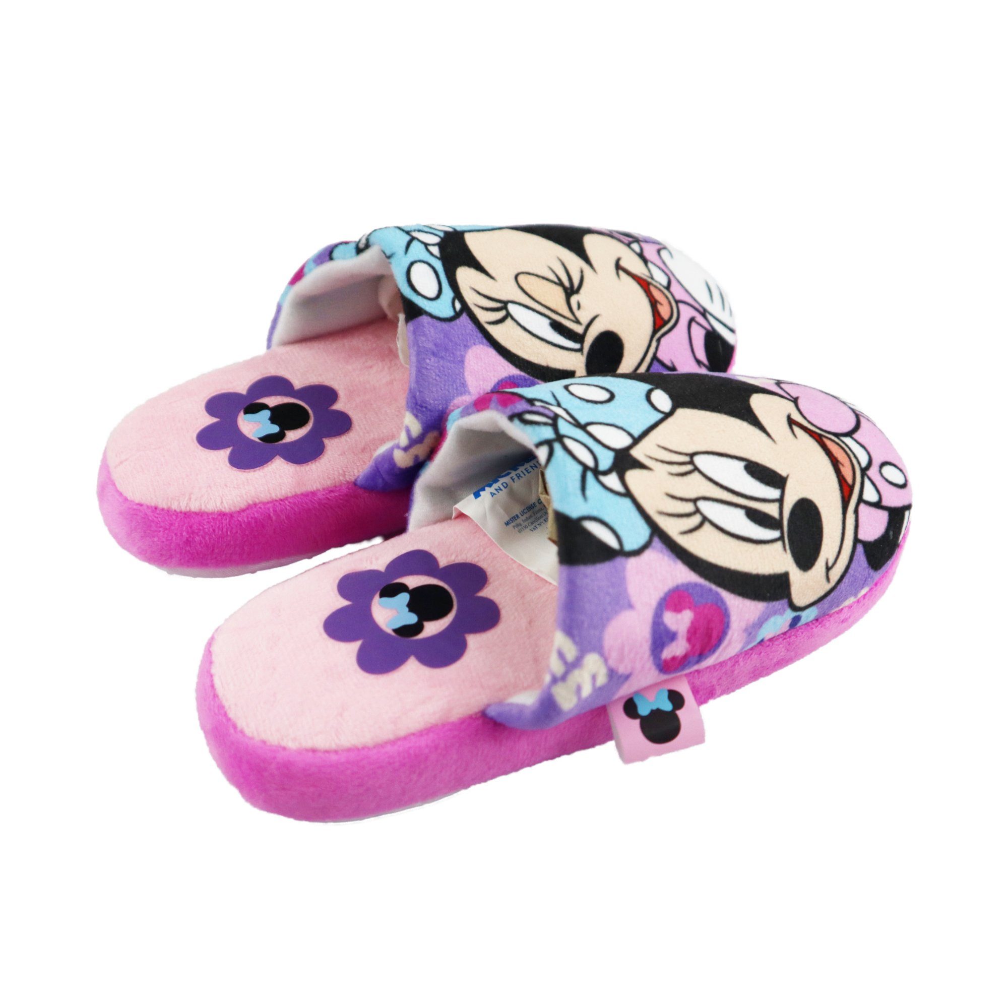 Disney Disney Minnie Kinder Lila Gr. Maus Hausschuhe Mädchen 35 Pantoffel 28 Slipper bis
