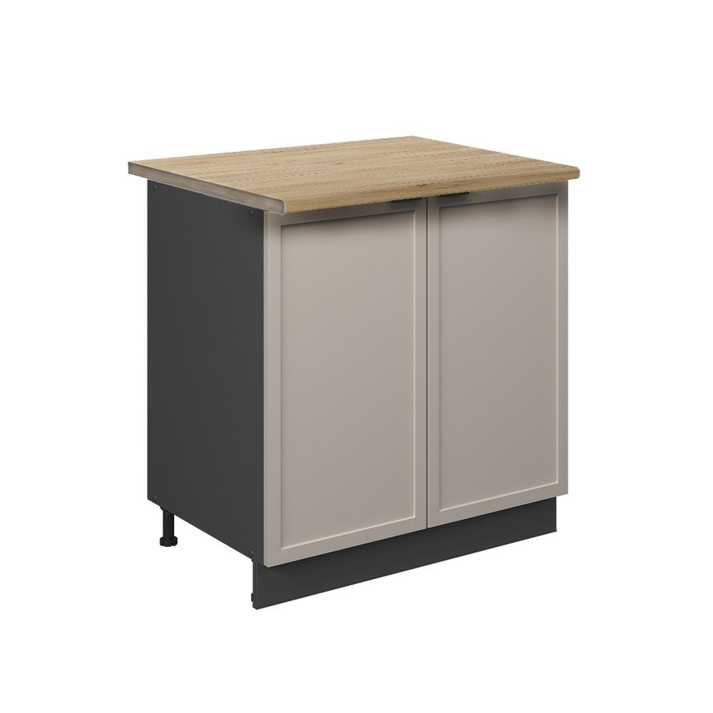 Vicco Spülenunterschrank Fame-Line, GrauBeige/Anthrazit, 80 cm günstig online kaufen