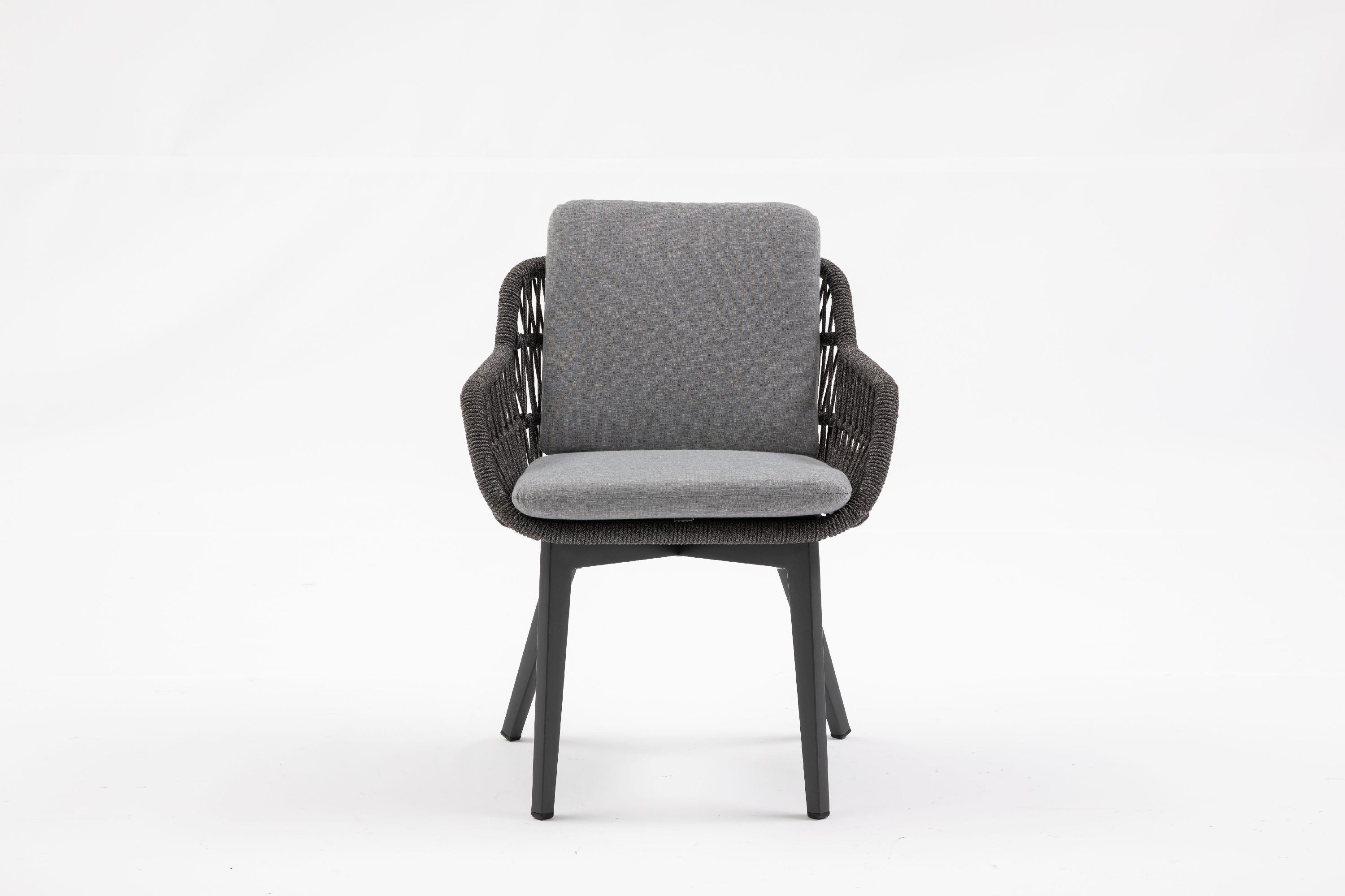 casa NOVA Gartenstuhl casa NOVA Gartenstuhl ANDRIA BHT 63x78x61 cm grau Stapelstuhl