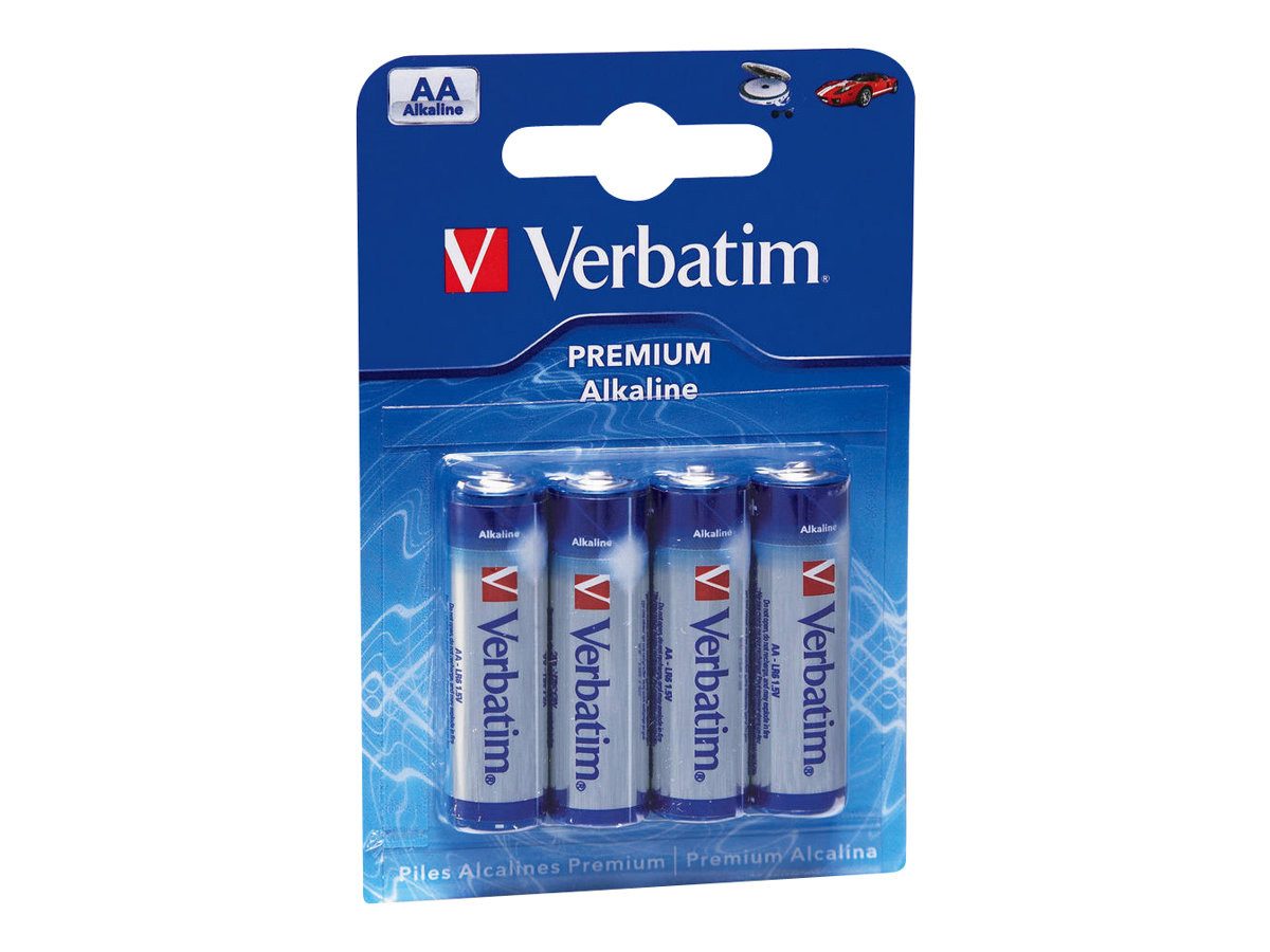 Verbatim Batterie Alkaline AA 4er Pack Batterie
