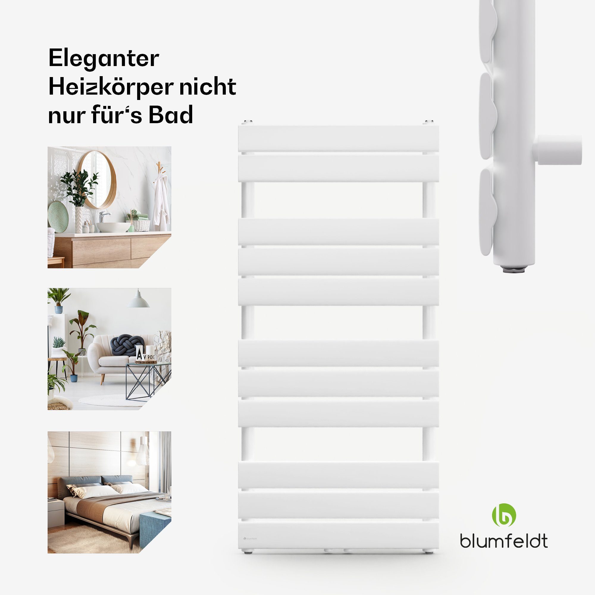 blumfeldt Heizkörper Fairmont, Bad Heizkörper Warmwasserradiator Fernwärmeheizsysteme