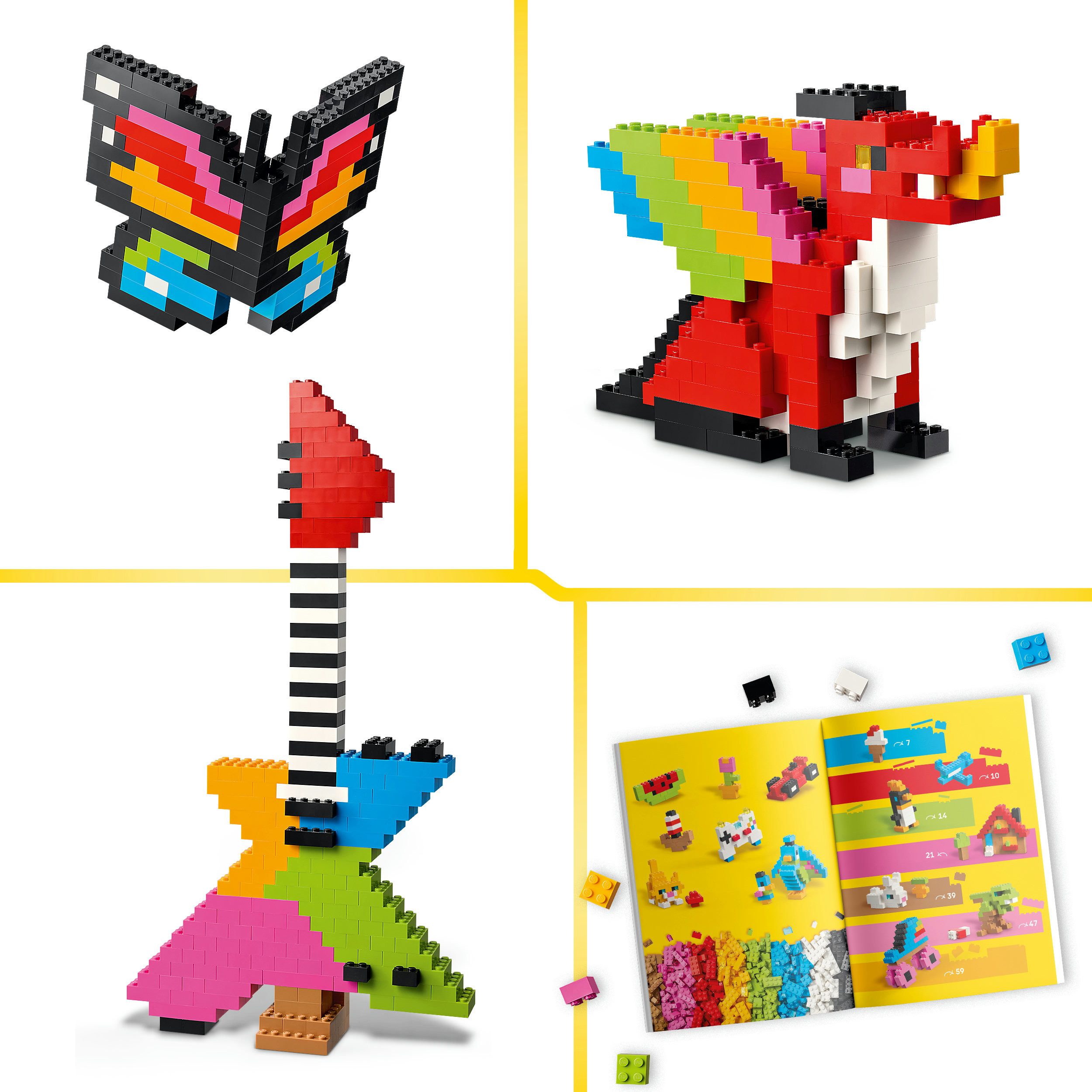LEGO® Kreative Bunte Steine (11045), LEGO Classic Konstruktionsspielsteine, (820 St), Made in Europe – Bild 5 von 5