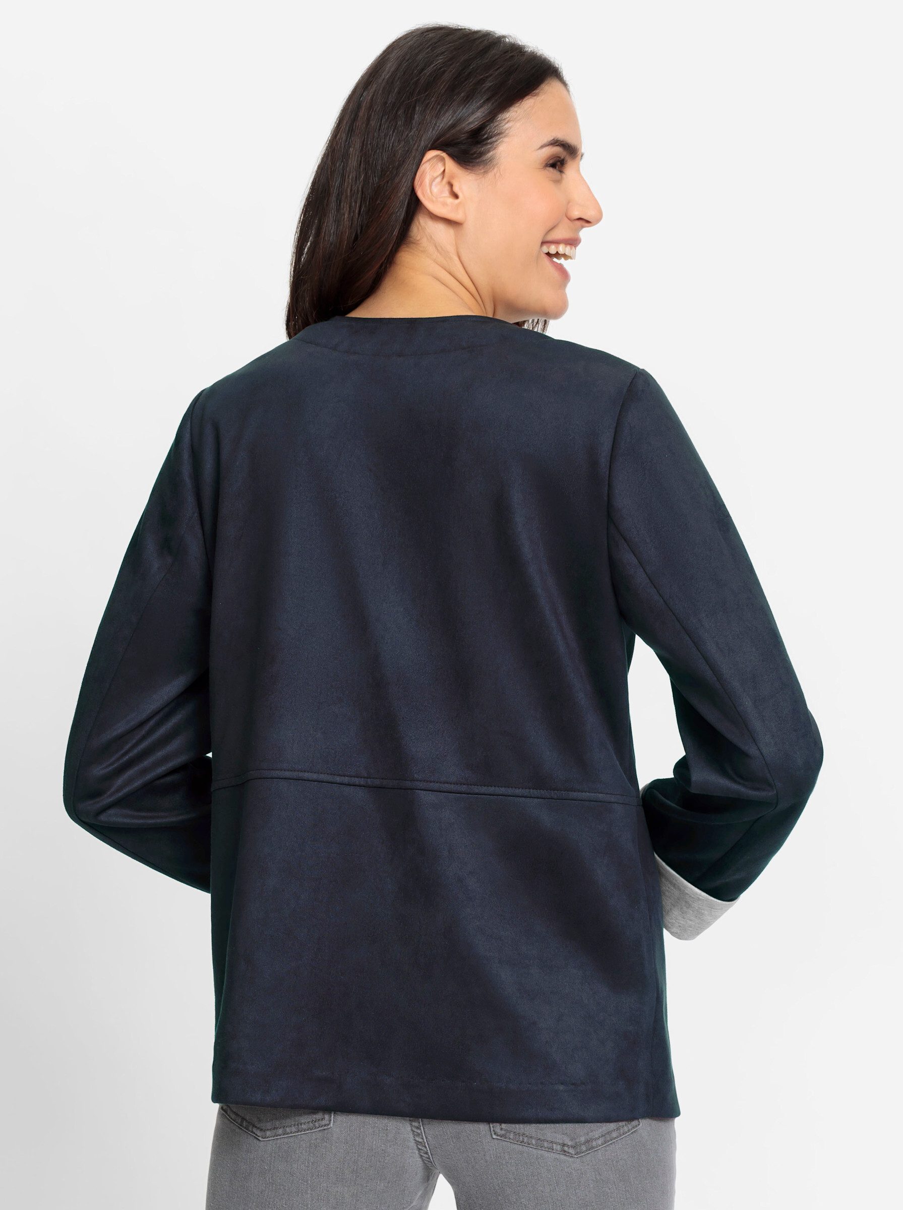 Witt Blusenblazer Lederimitat-Blazer günstig online kaufen