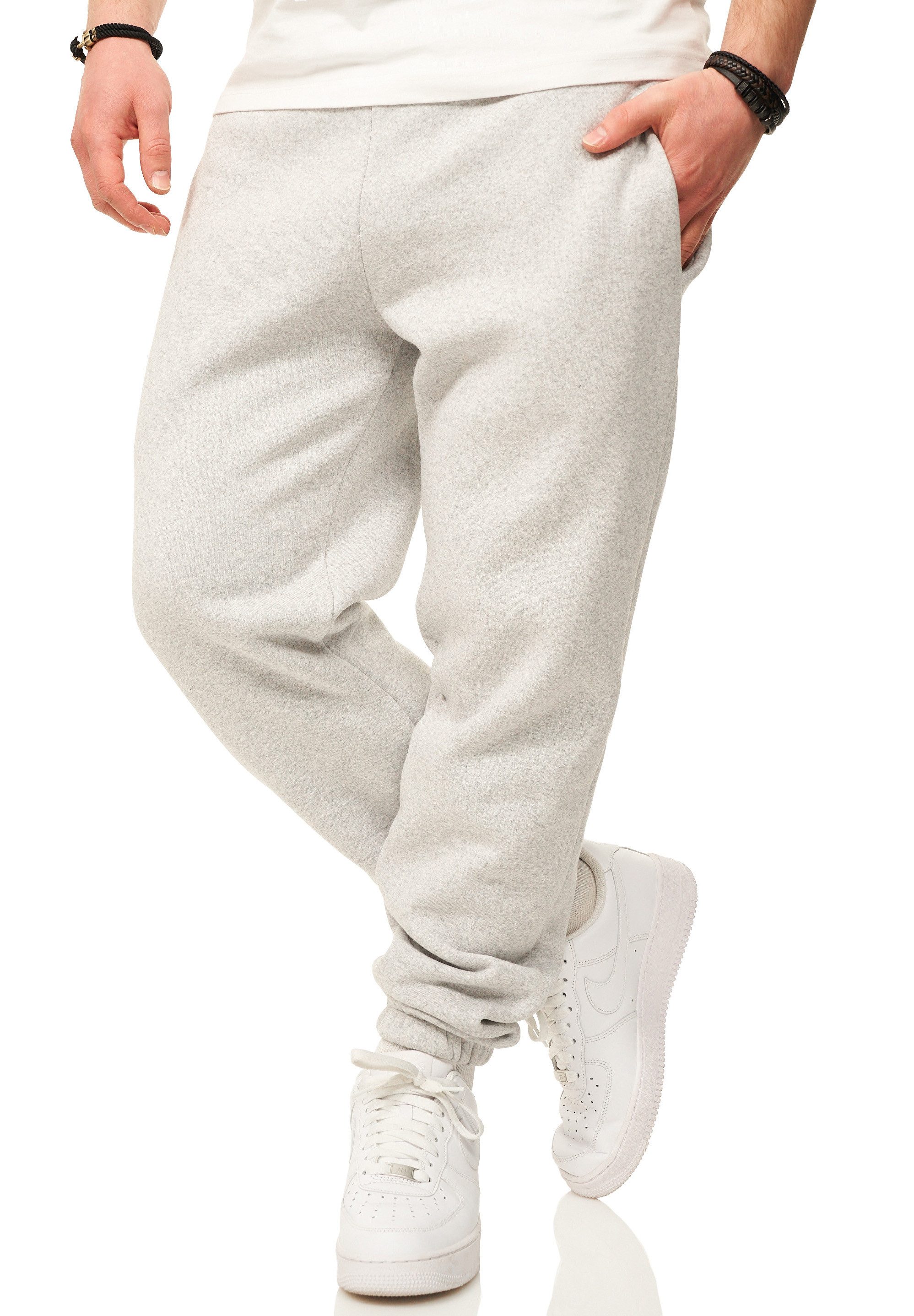 DAILY COTTON Jogginghose im Straight-Fit als Lange Trainingshose Sweatpants Herren Freizeithose mit Bündchen aus Baumwolle