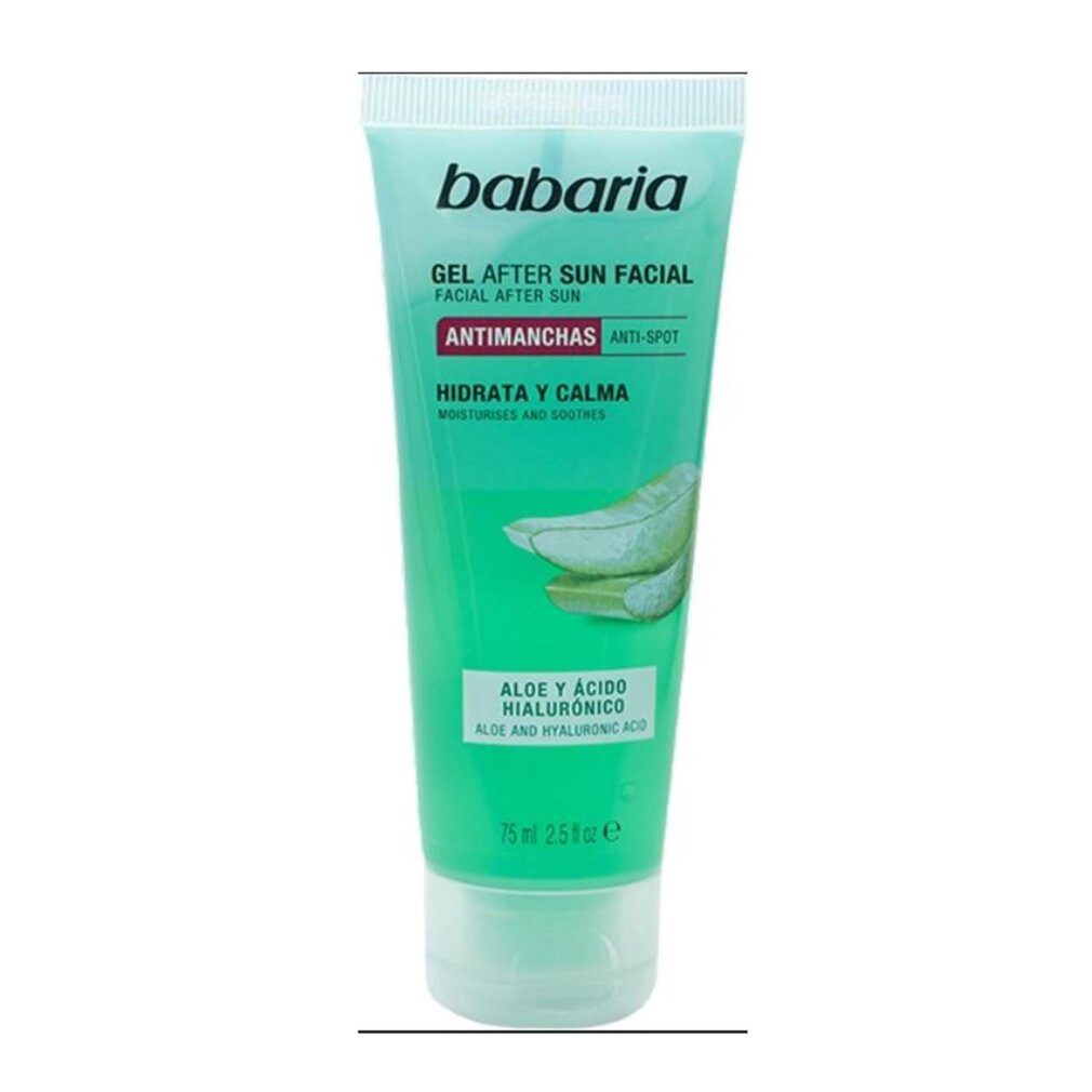 babaria Sonnenschutzpflege After Sun Gesichtsgel mit Aloe und Hyaluronsäure