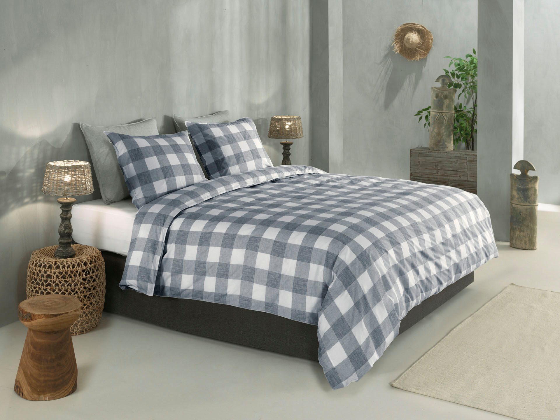 ZO HOME Bettwäsche Quattro-di-Lino, Renforcé, 1 teilig, Bettwäsche aus 100% Baumwolle, hochwertige Renforcé