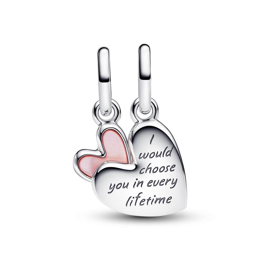 Pandora Charm-Einhänger Teilbare Mutter Tocher Anhänger, Sterlingsilber von PANDORA Moments