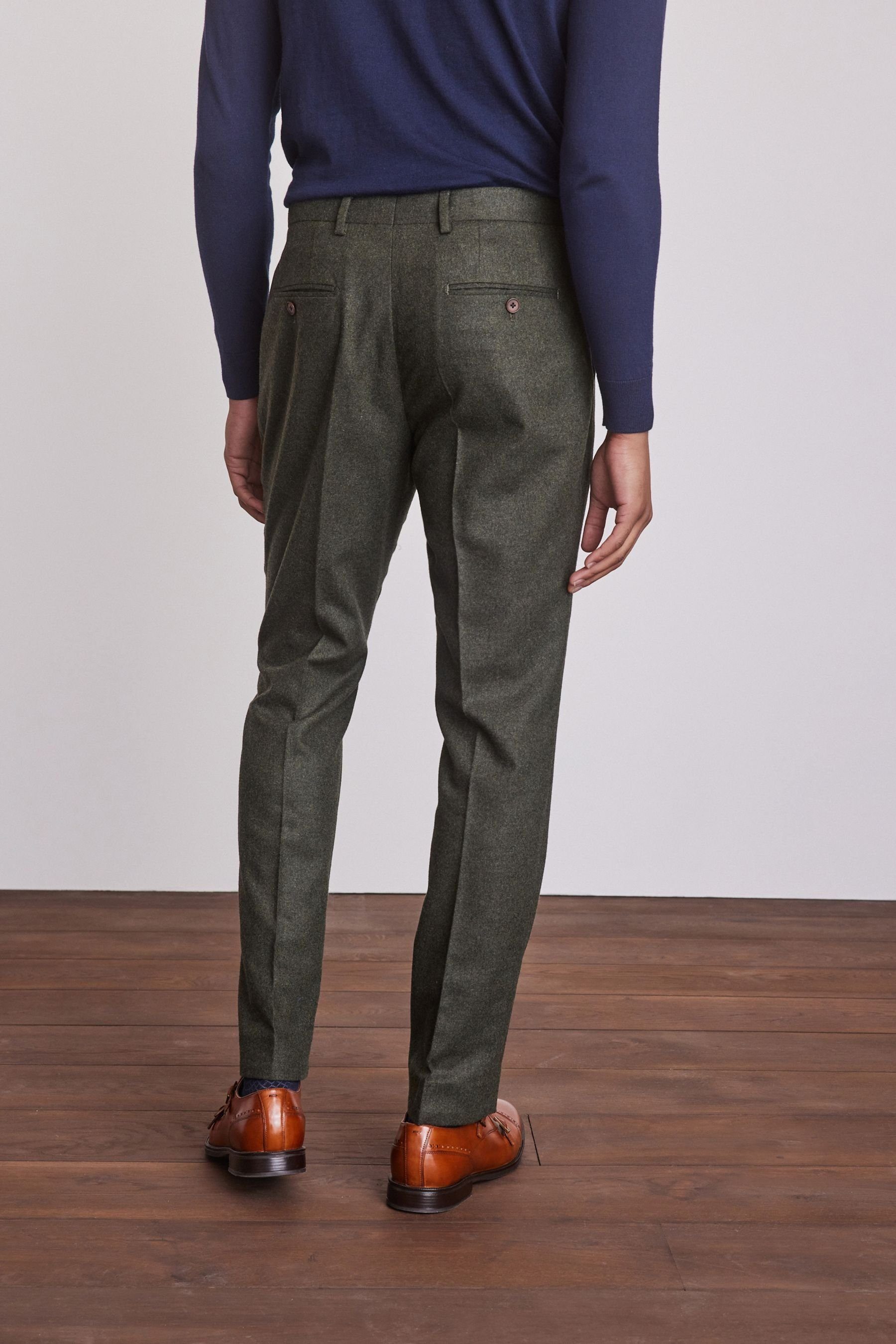 Donegal-Anzug Green (1-tlg) Wollmischung: aus Fit Slim Hose Next Anzughose