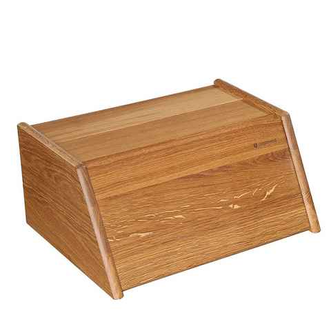 ZASSENHAUS Brotkasten Brotkasten Holz, eckig Montana, Holz, (Stück, 1-tlg., 1 Brotkasten ohne Dekoration), Brotbox Brottopf