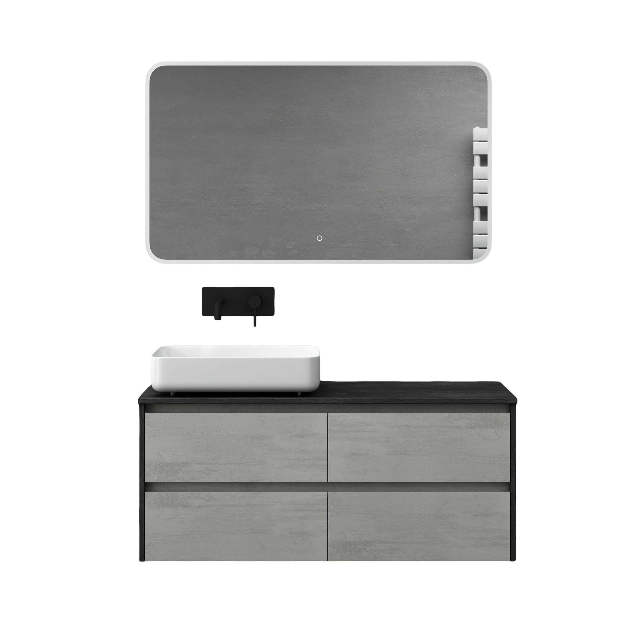 doporro Badmöbel-Set Design Waschplatz Badmöbelset Unterschrank günstig online kaufen