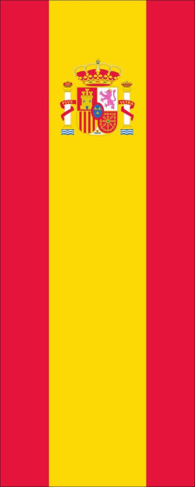 flaggenmeer Flagge Spanien mit Wappen 160 g/m² Hochformat